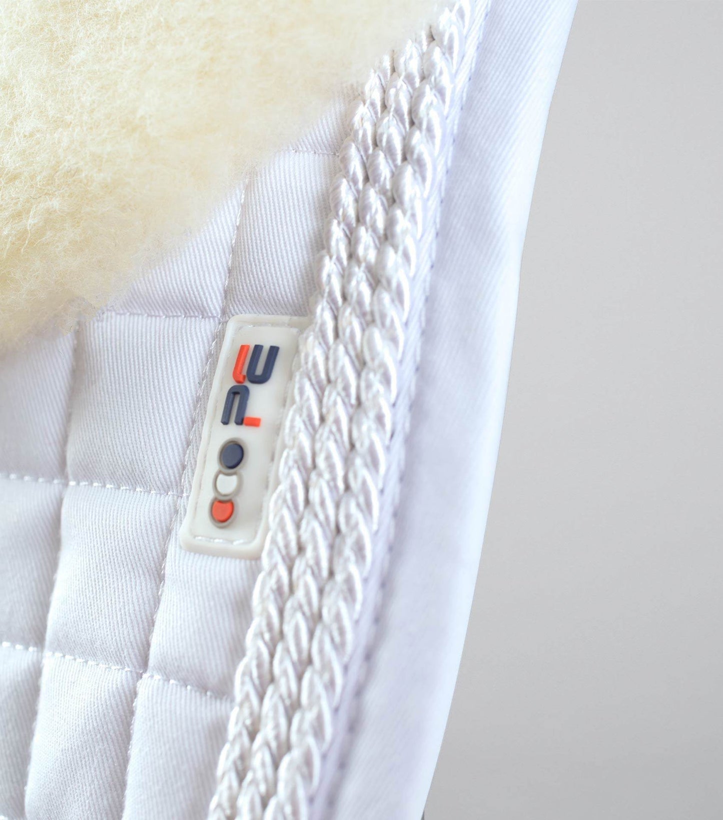 Premier Equine Pony Close Contact Merino Wool Half Lined European GP/ Jump Square White/Natural Wool - N P Equestrian & Pet Supplies Ltd