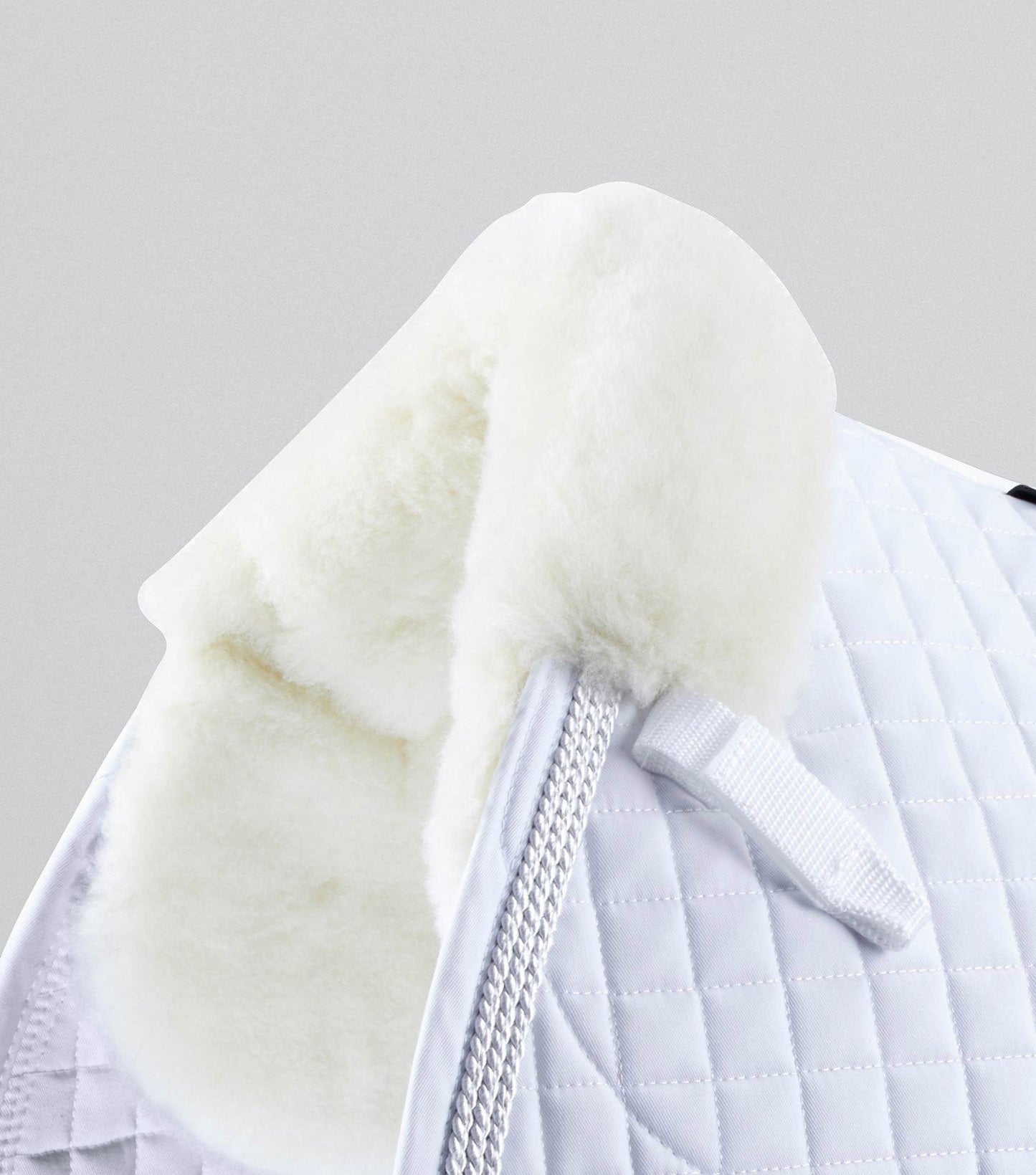 Premier Equine Pony Close Contact Merino Wool Half Lined European GP/ Jump Square White/Natural Wool - N P Equestrian & Pet Supplies Ltd
