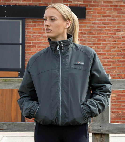 Premier Equine Pro Rider Unisex Waterproof Riding Jacket Anthracite Grey - N P Equestrian & Pet Supplies Ltd