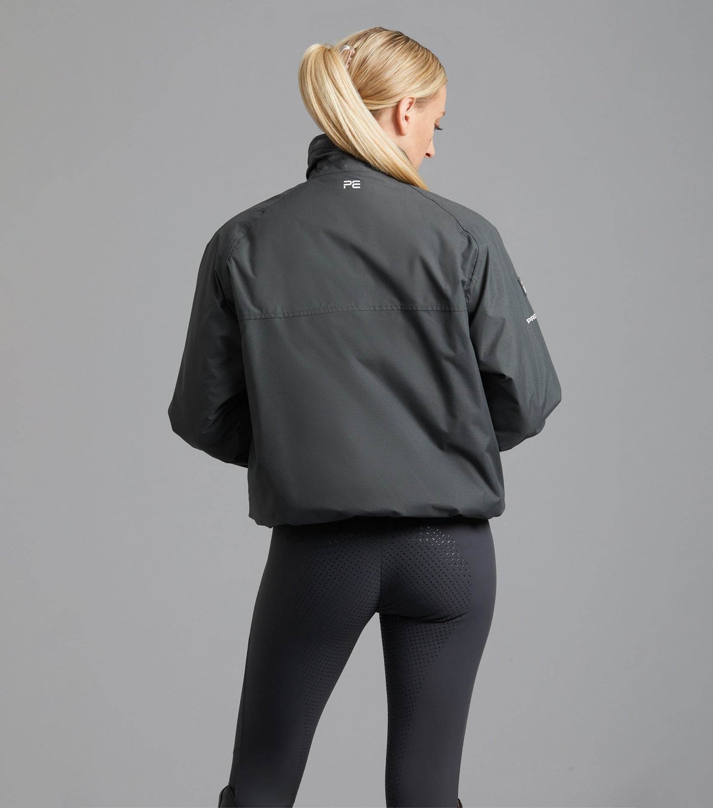 Premier Equine Pro Rider Unisex Waterproof Riding Jacket Anthracite Grey - N P Equestrian & Pet Supplies Ltd