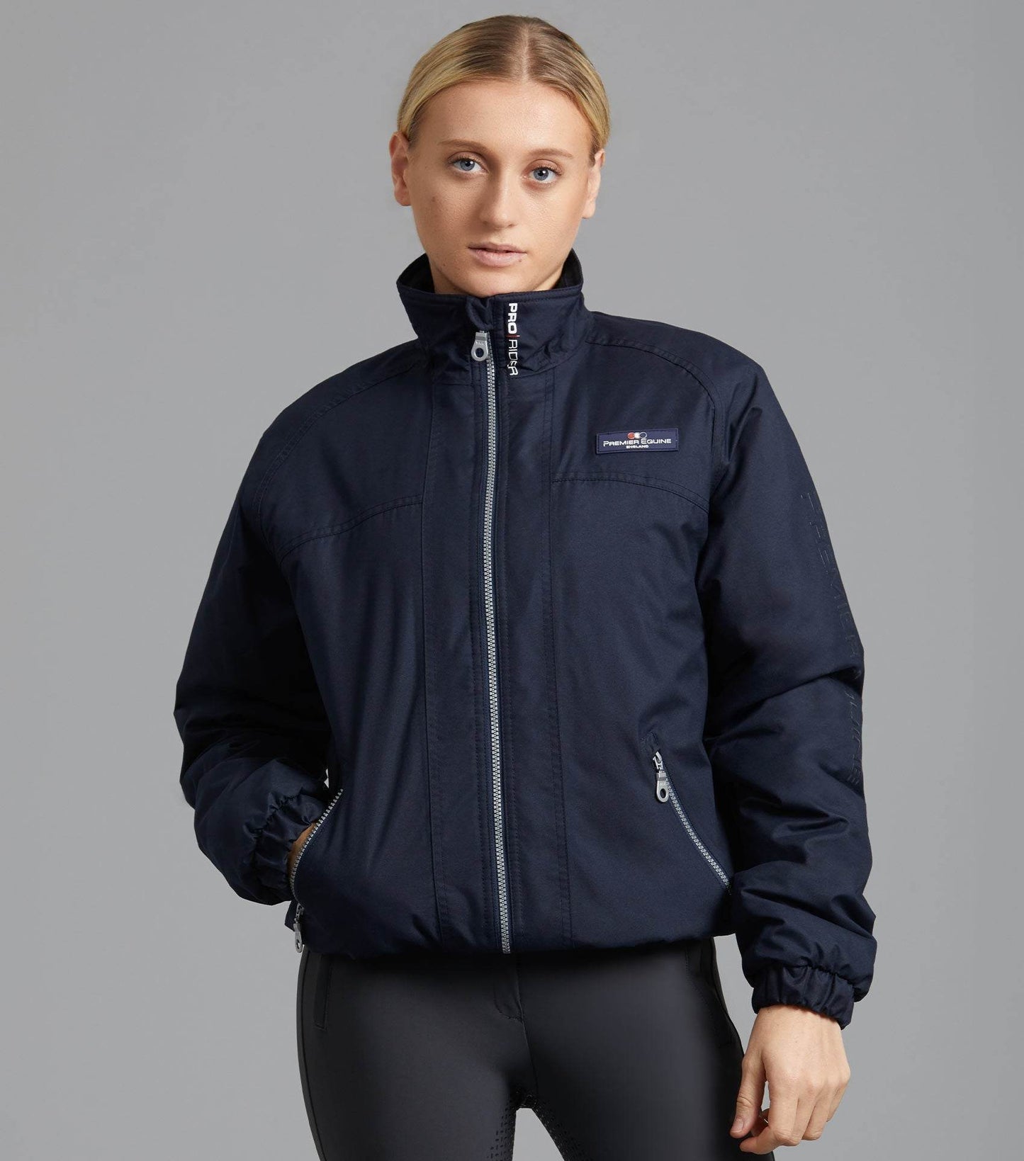 Premier Equine Pro Rider Unisex Waterproof Riding Jacket Navy - N P Equestrian & Pet Supplies Ltd
