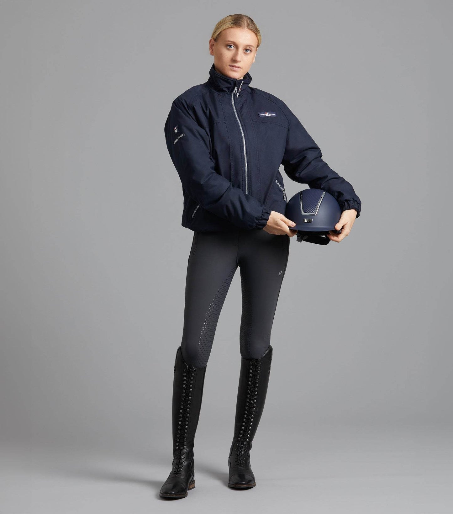 Premier Equine Pro Rider Unisex Waterproof Riding Jacket Navy - N P Equestrian & Pet Supplies Ltd