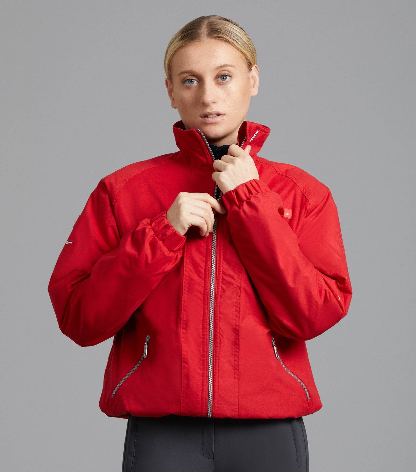 Premier Equine Pro Rider Unisex Waterproof Riding Jacket Red - N P Equestrian & Pet Supplies Ltd