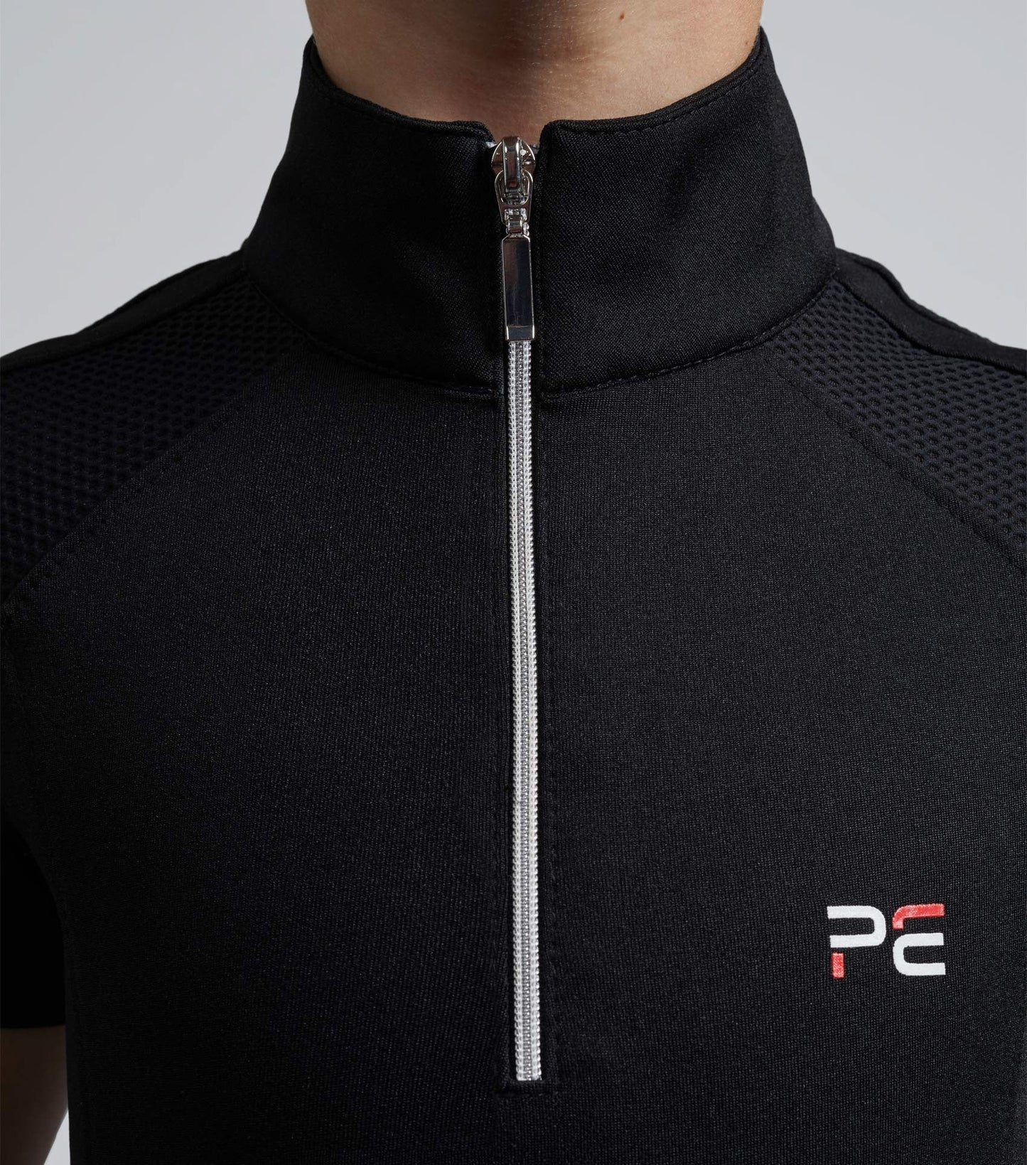 Premier Equine Mini Remisa Girl's Technical Short Sleeve Riding Top Black