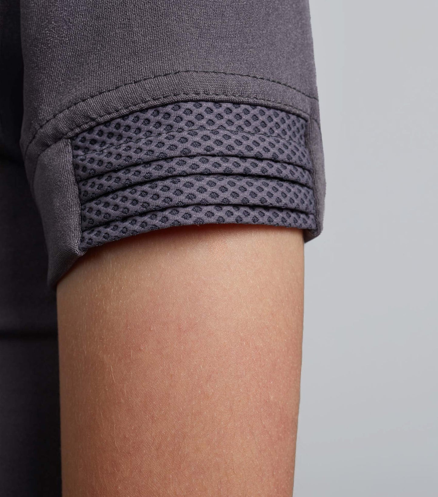 Premier Equine Mini Remisa Girl's Technical Short Sleeve Riding Top Grey