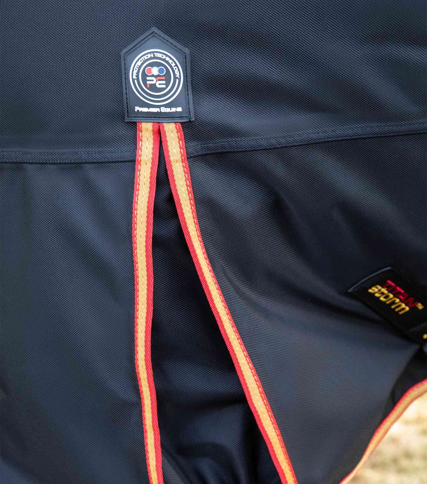 Premier Equine Titan Storm 450g Combo Turnout Rug with Snug-Fit Neck Black