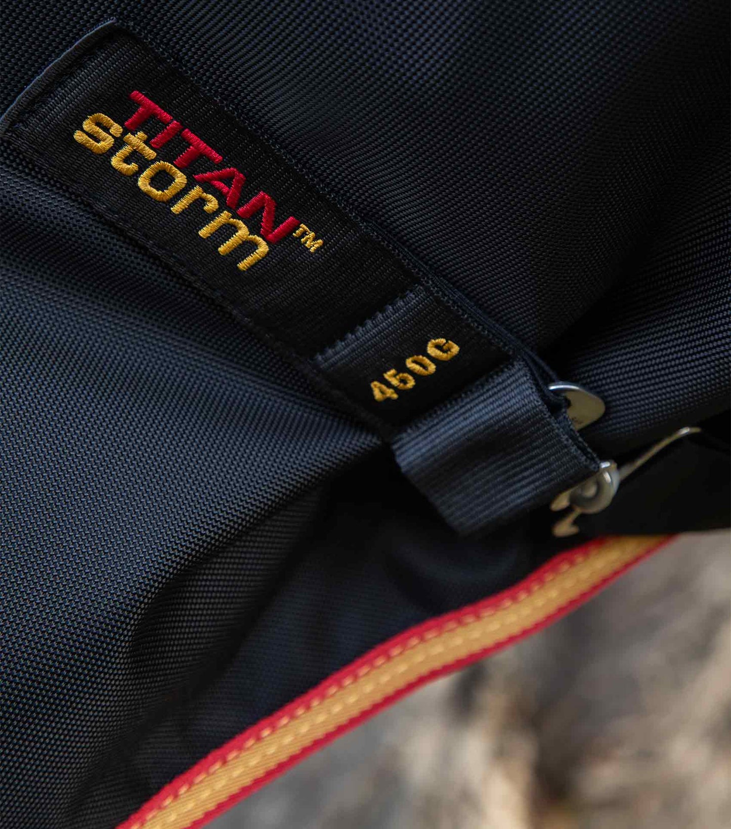 Premier Equine Titan Storm 450g Combo Turnout Rug with Snug-Fit Neck Black