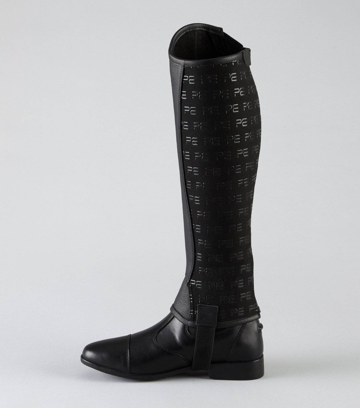 Premier Equine Actio Leather Half Chaps Black - N P Equestrian & Pet Supplies Ltd