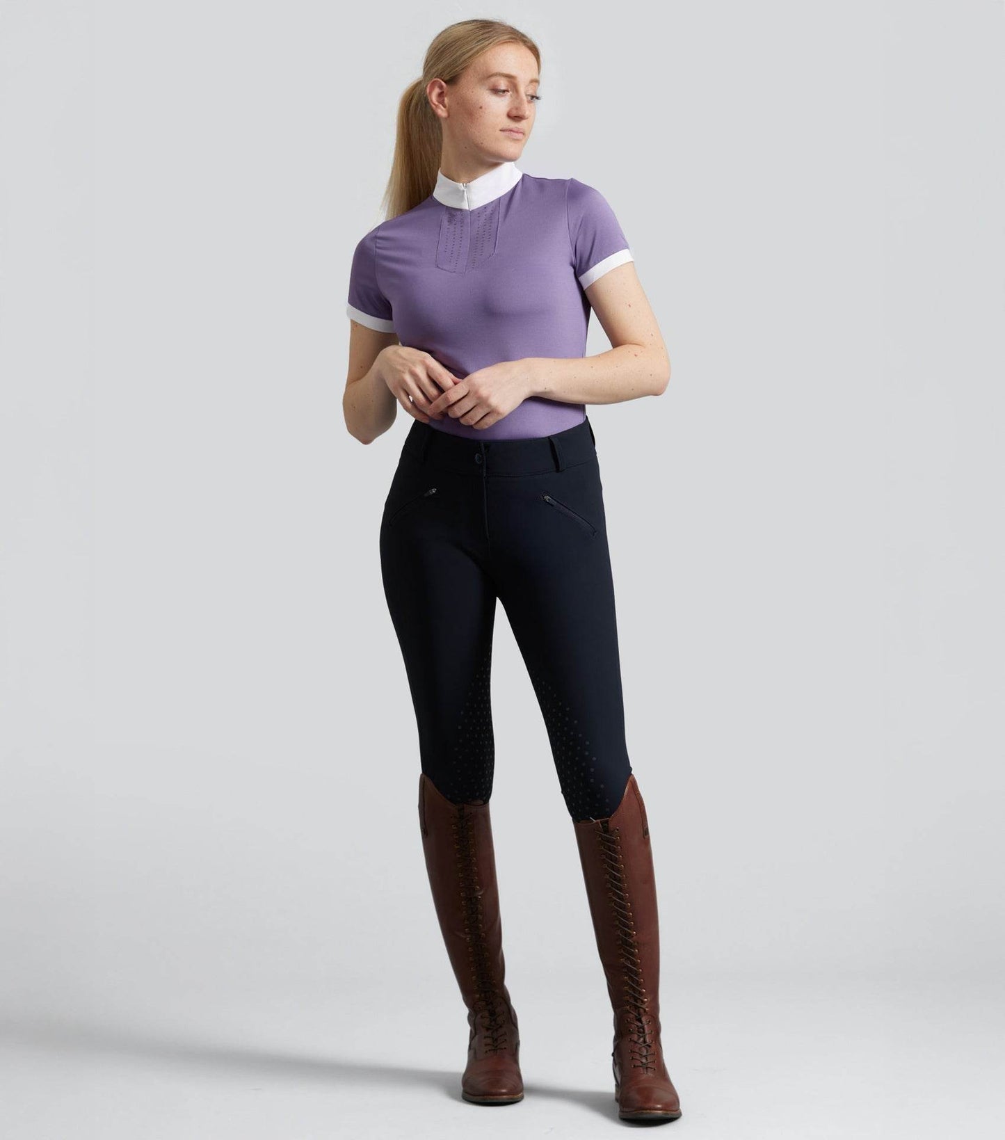 Premier Equine Alani Womens Short Sleeve Riding Top - N P Equestrian & Pet Supplies Ltd