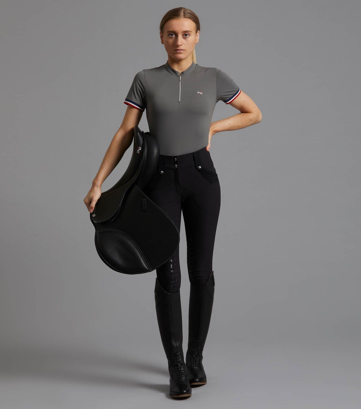 Premier Equine Allegra Ladies Short Sleeve Riding Top - N P Equestrian & Pet Supplies Ltd