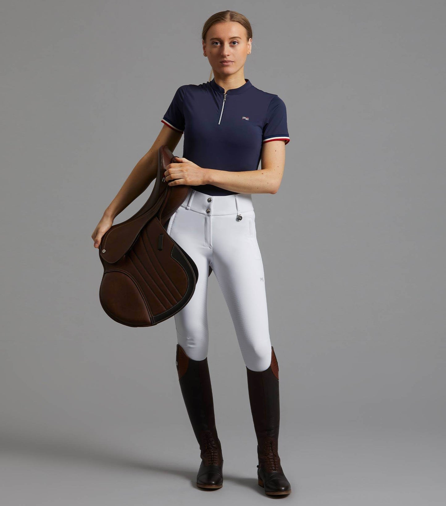 Premier Equine Allegra Ladies Short Sleeve Riding Top - N P Equestrian & Pet Supplies Ltd