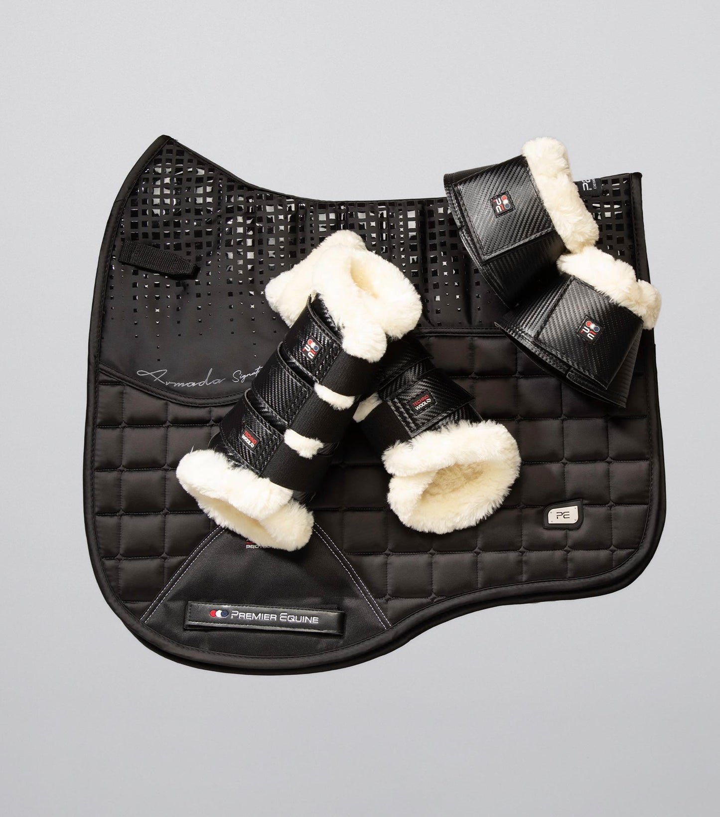 Premier Equine Armada Close Contact Dressage Square Black
