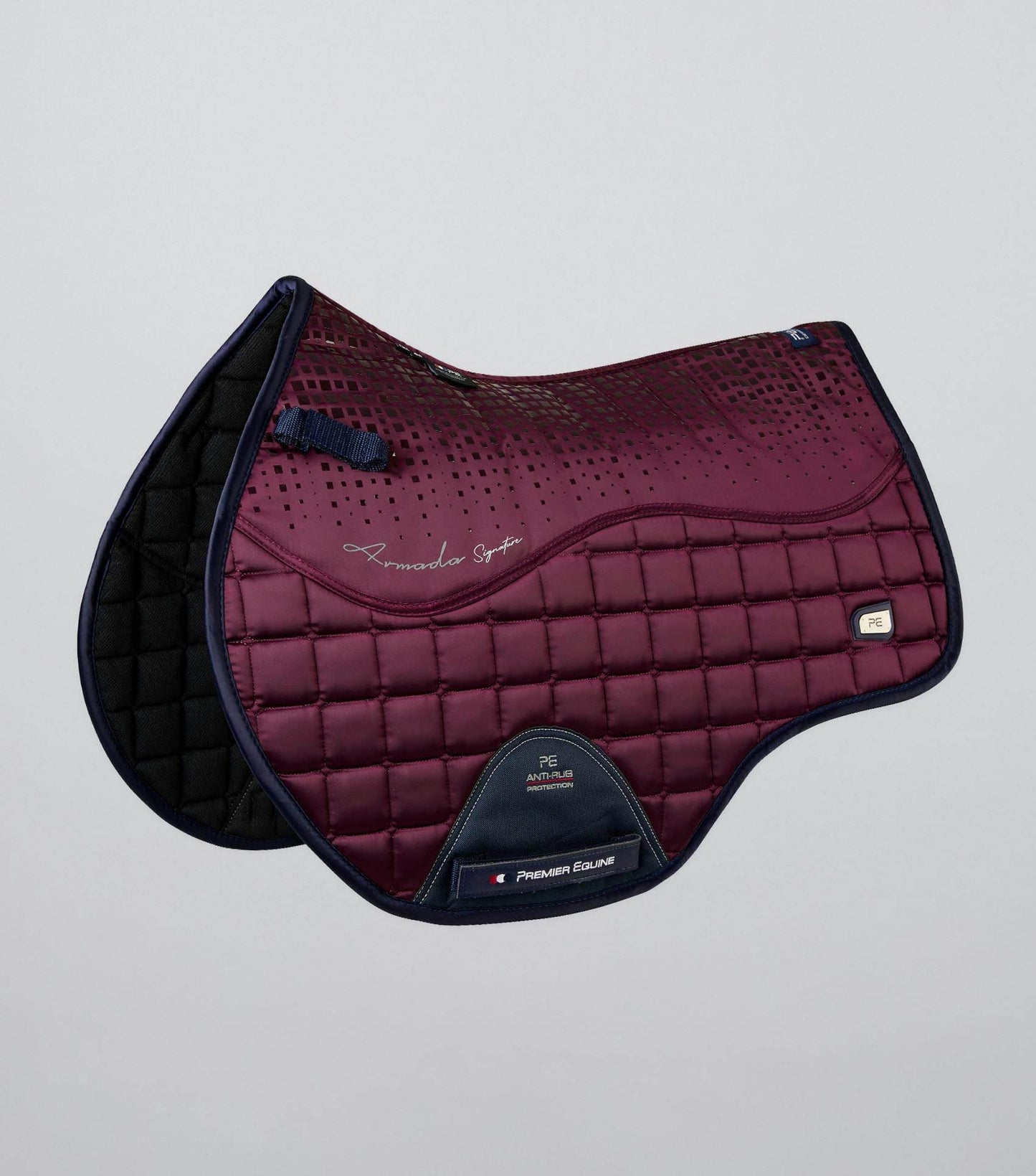 Premier Equine Armada Close Contact GP/Jump Square Wine - N P Equestrian & Pet Supplies Ltd