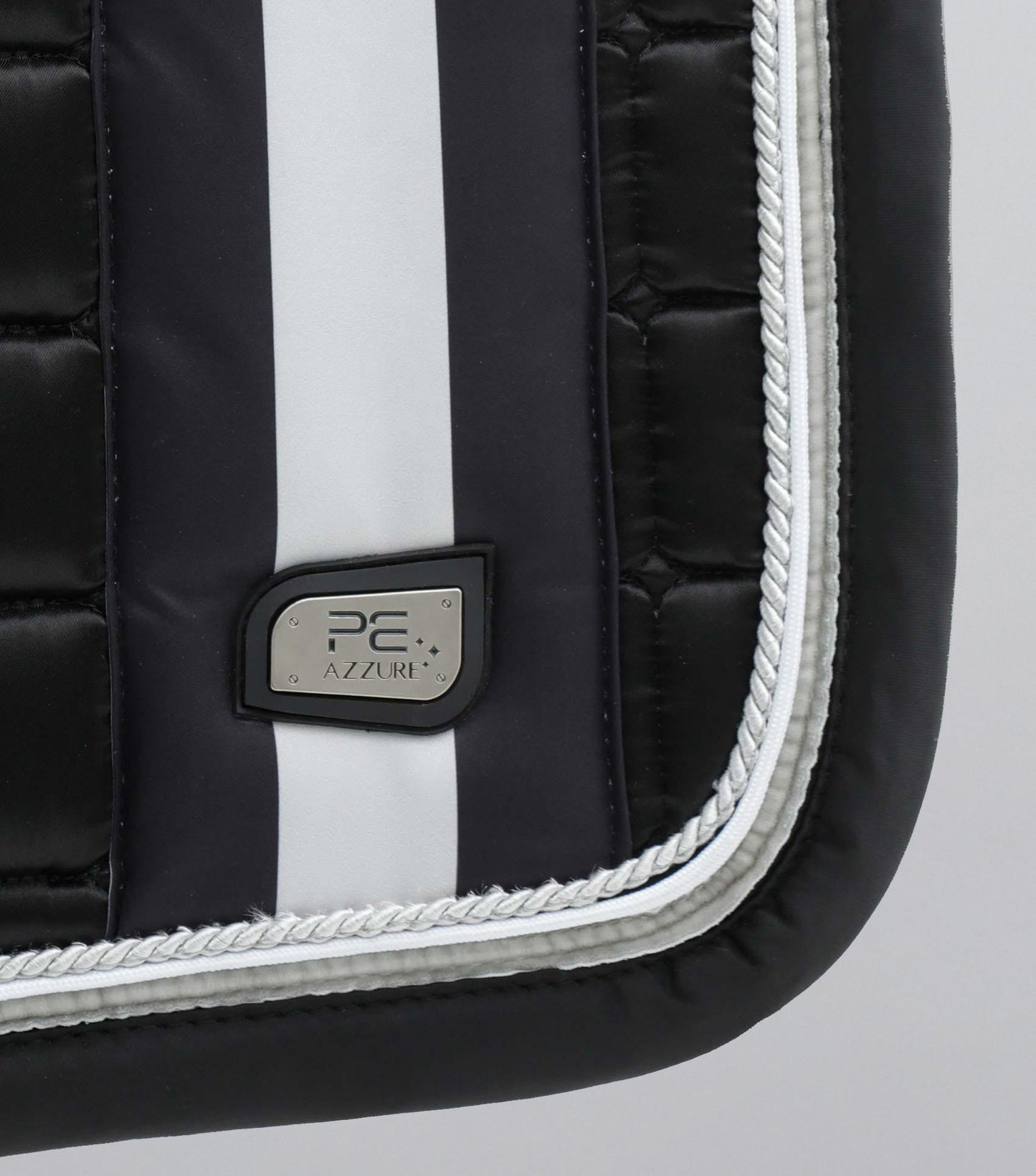 Premier Equine Azzure Anti-Slip Satin Dressage Square Black