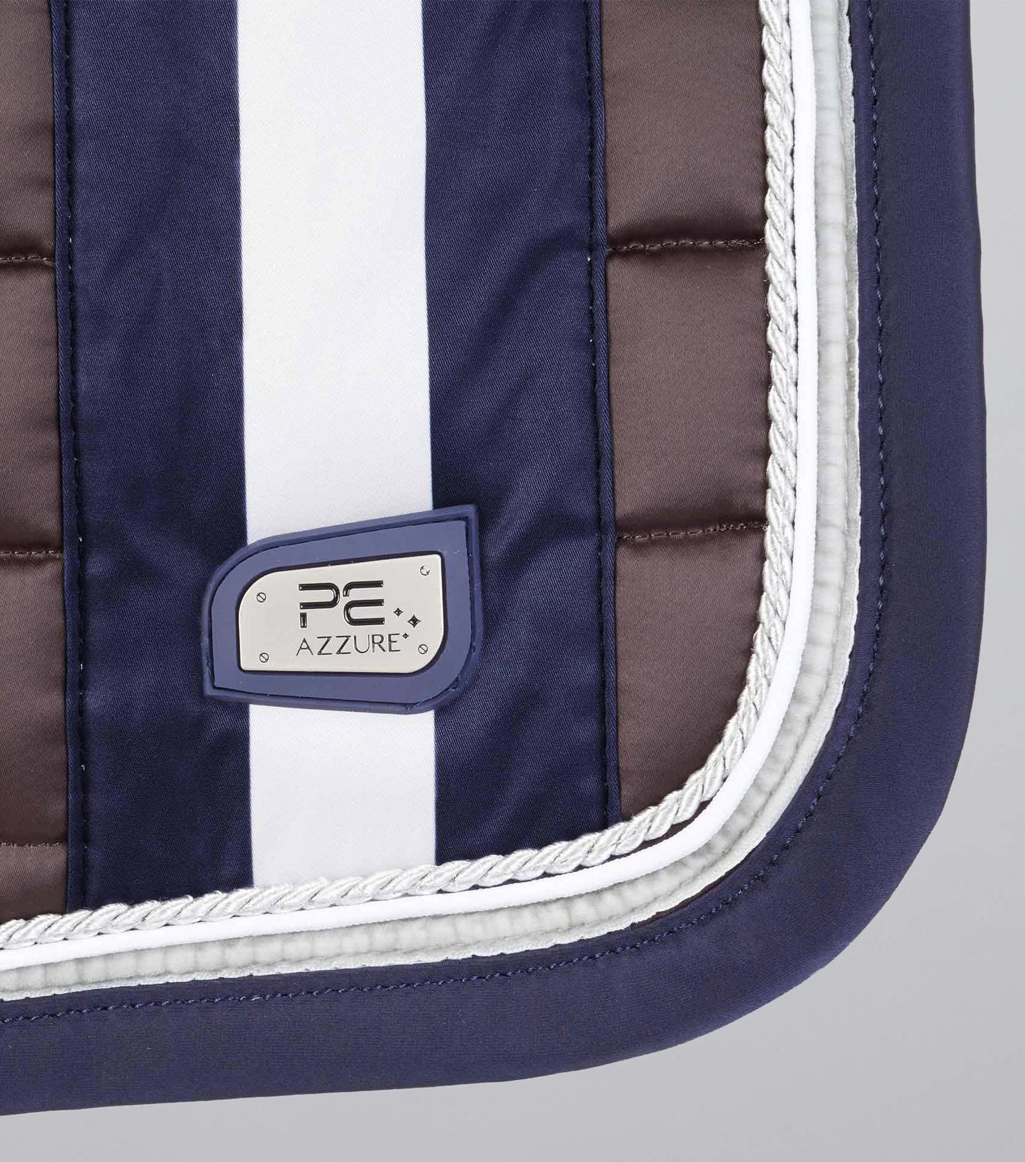Premier Equine Azzure Anti-Slip Satin Dressage Square Brown