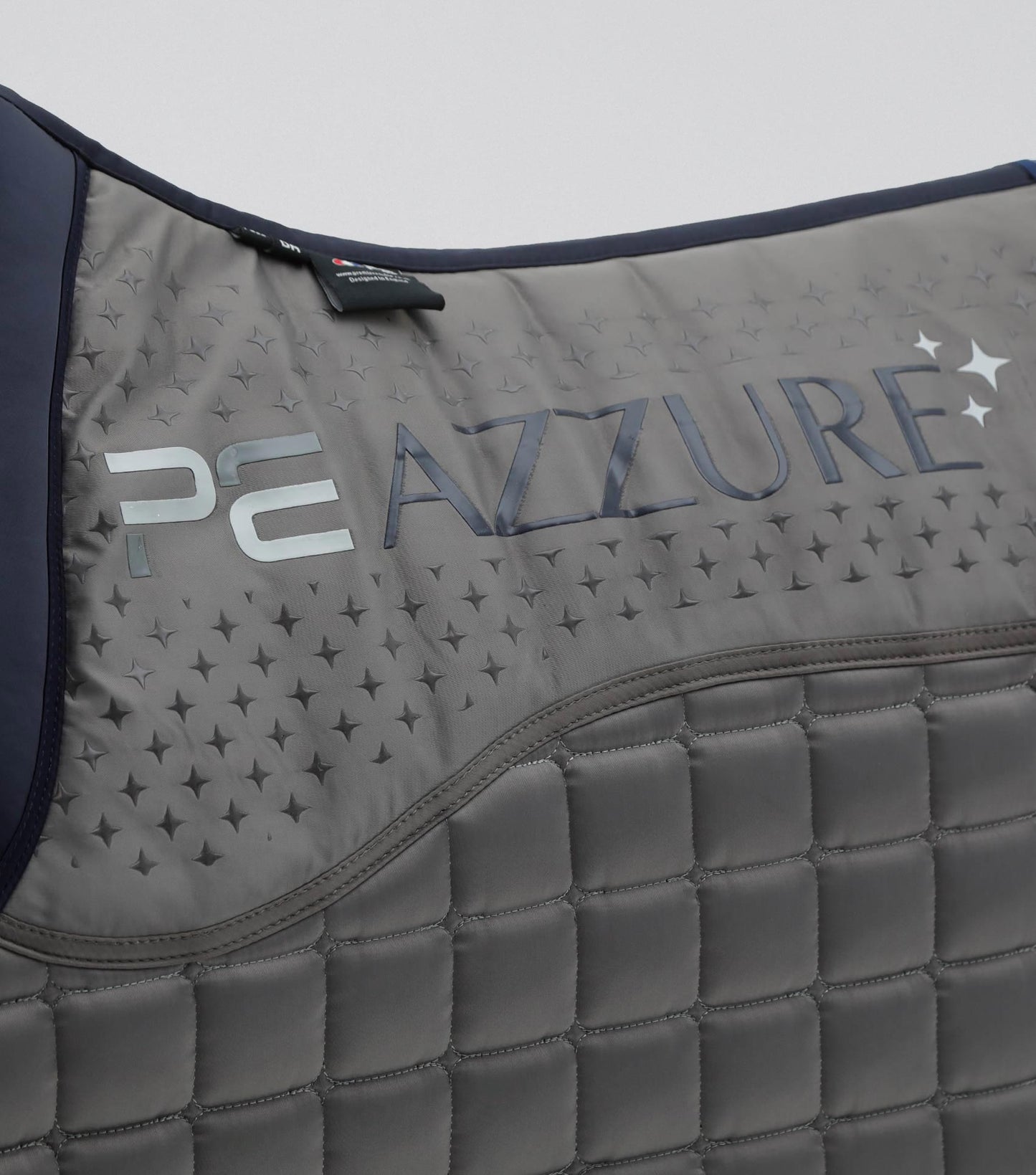 Premier Equine Azzure Anti-Slip Satin Dressage Square Grey