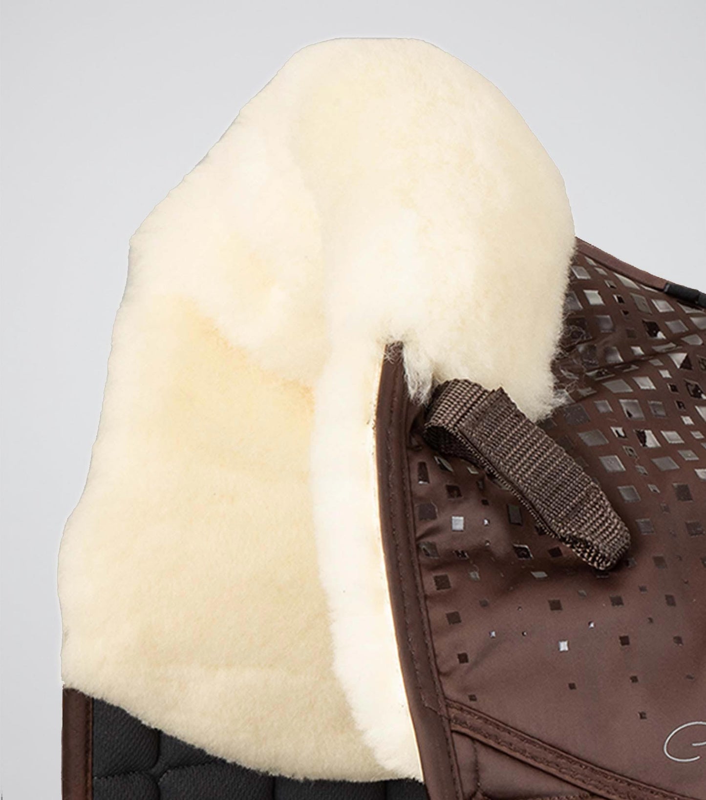 Premier Equine Capella Close Contact Merino Wool Dressage Square Brown/Natural Wool