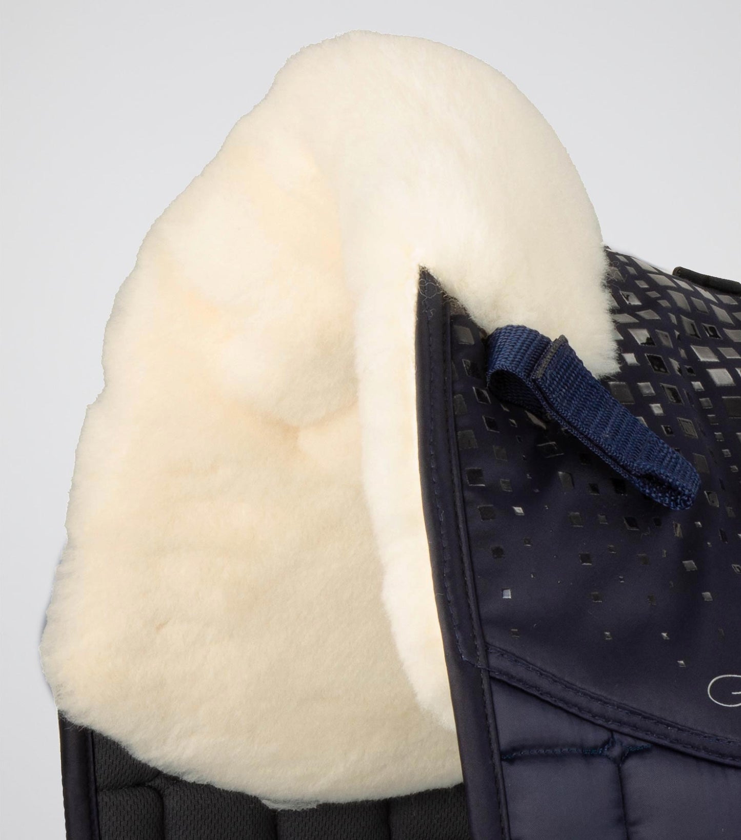 Premier Equine Capella Close Contact Merino Wool Dressage Square Navy/Natural Wool