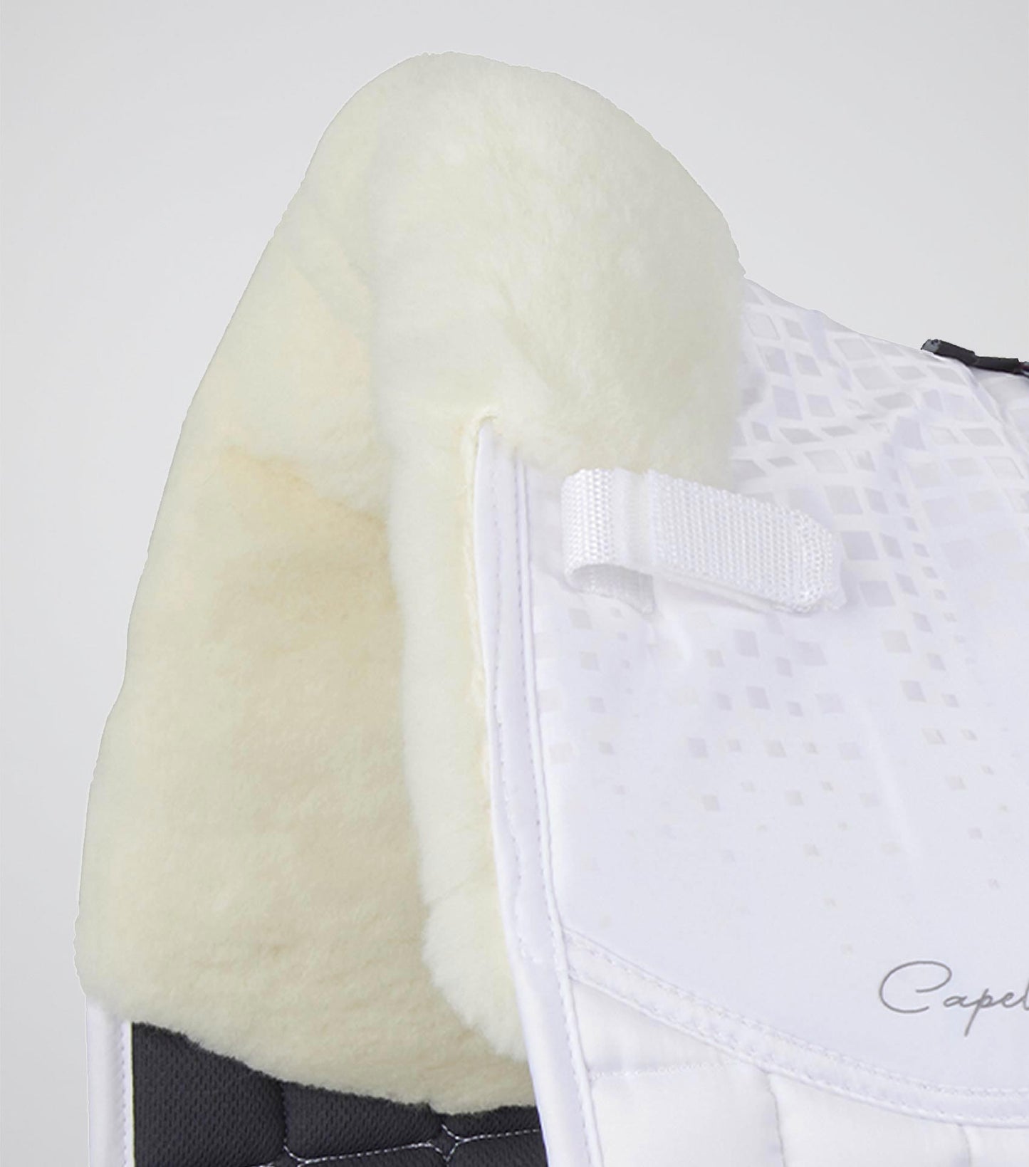 Premier Equine Capella Close Contact Merino Wool Dressage Square White/Natural Wool