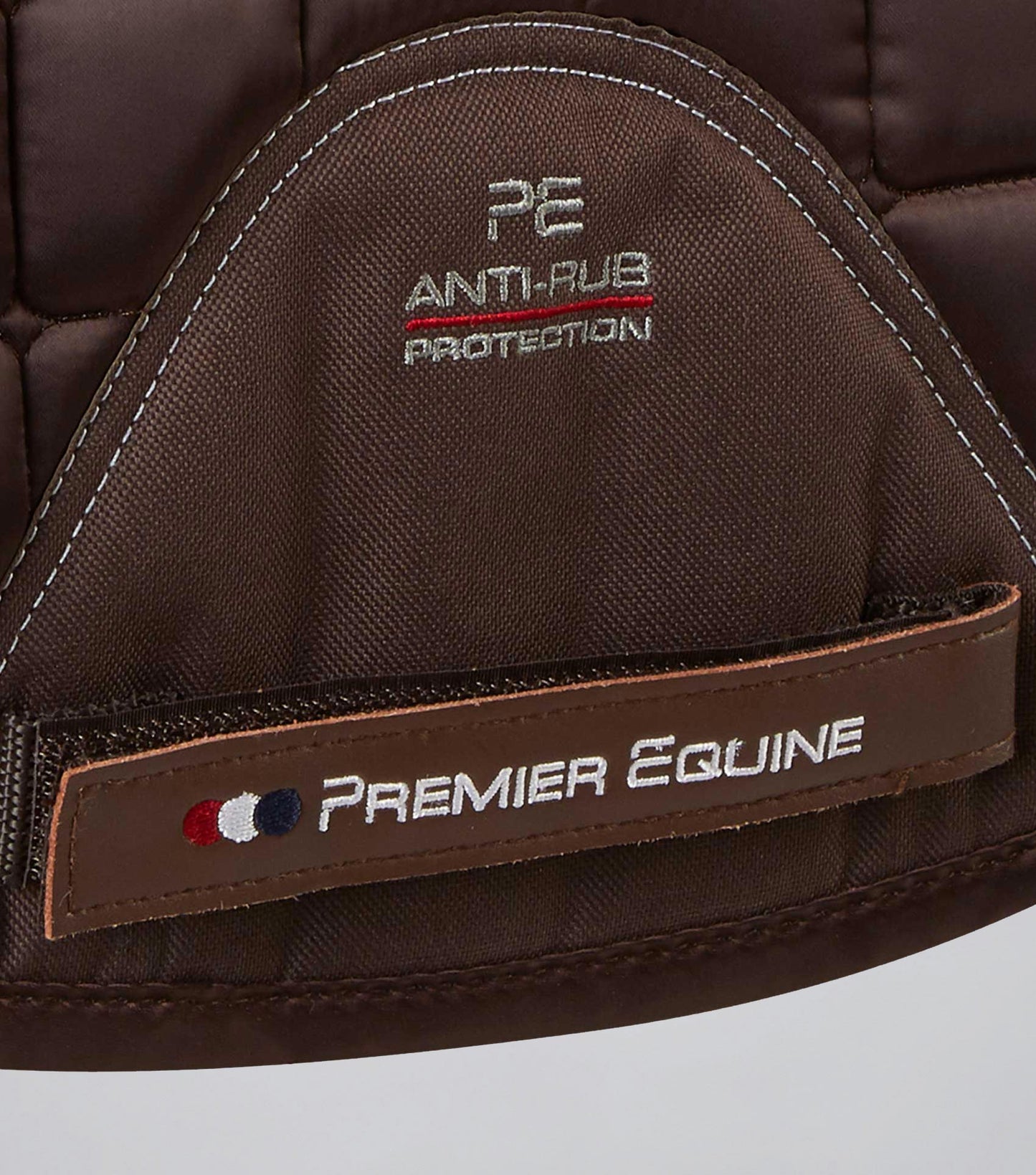 Premier Equine Capella Close Contact Merino Wool GP/Jump Square Brown/Natural Wool