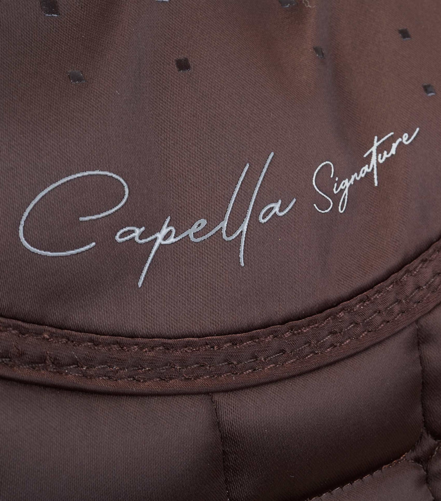 Premier Equine Capella Close Contact Merino Wool GP/Jump Square Brown/Natural Wool