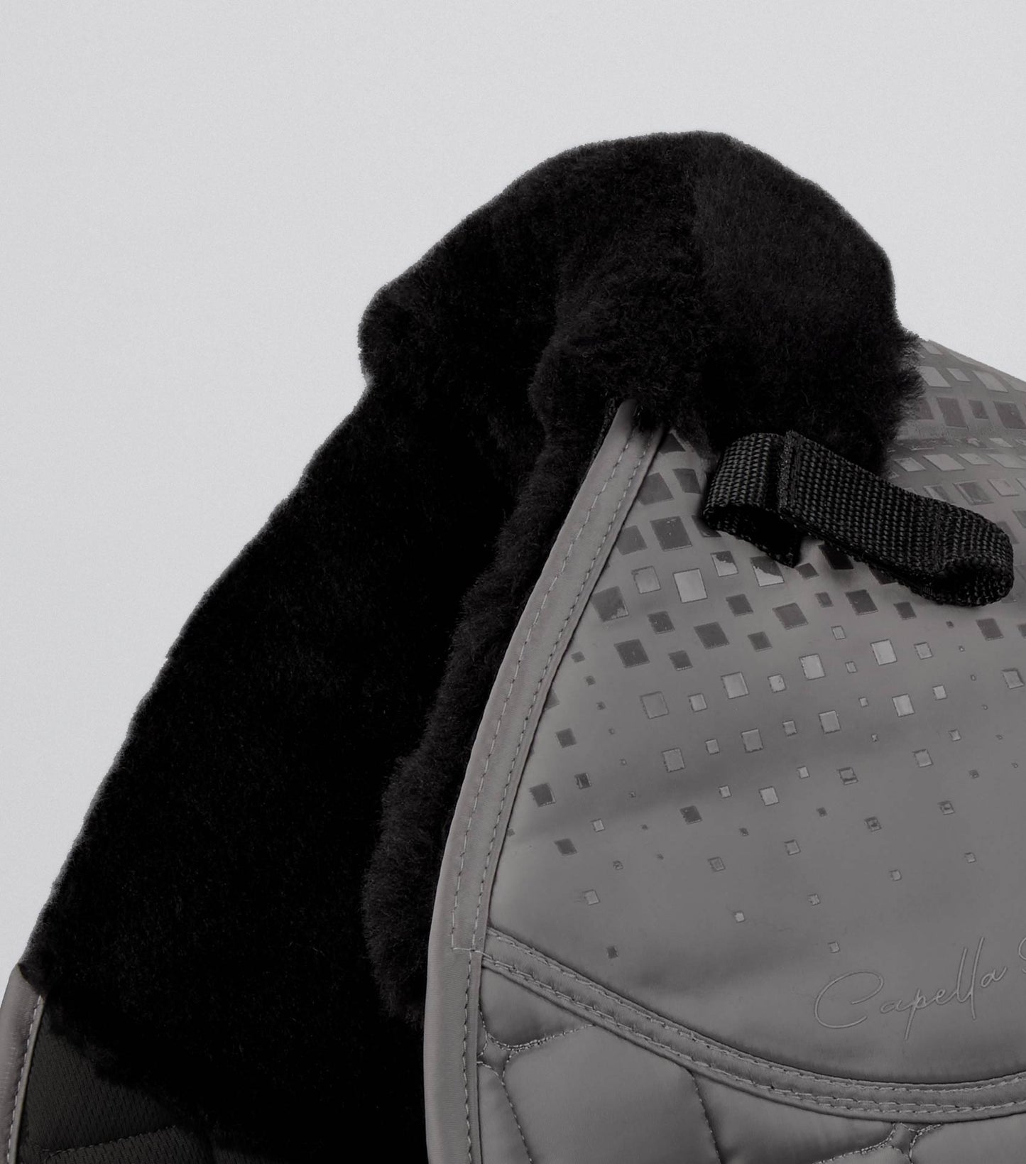 Premier Equine Capella Close Contact Merino Wool GP/Jump Square Grey/Black Wool