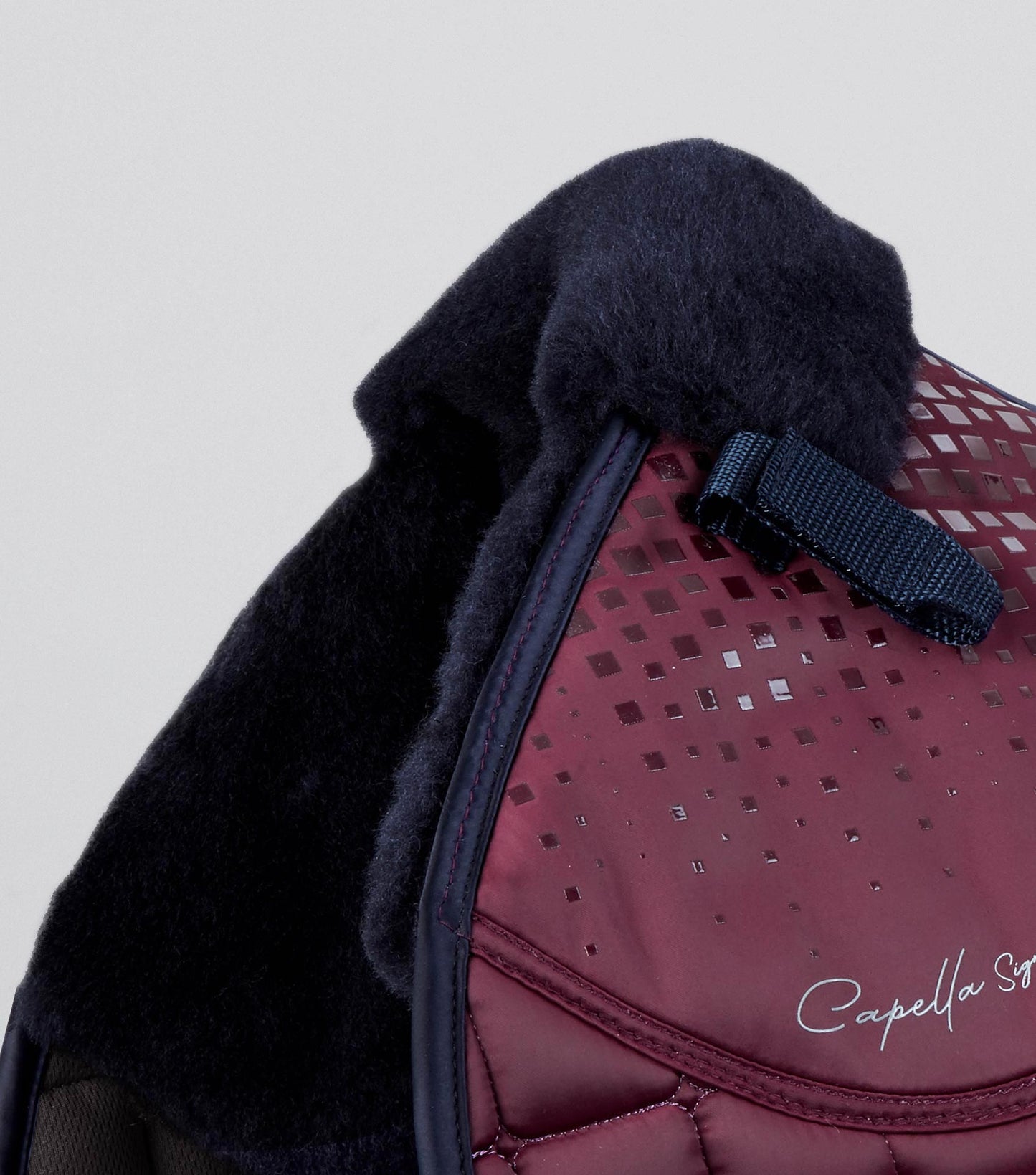 Premier Equine Capella Close Contact Merino Wool GP/Jump Square Wine/Navy Wool