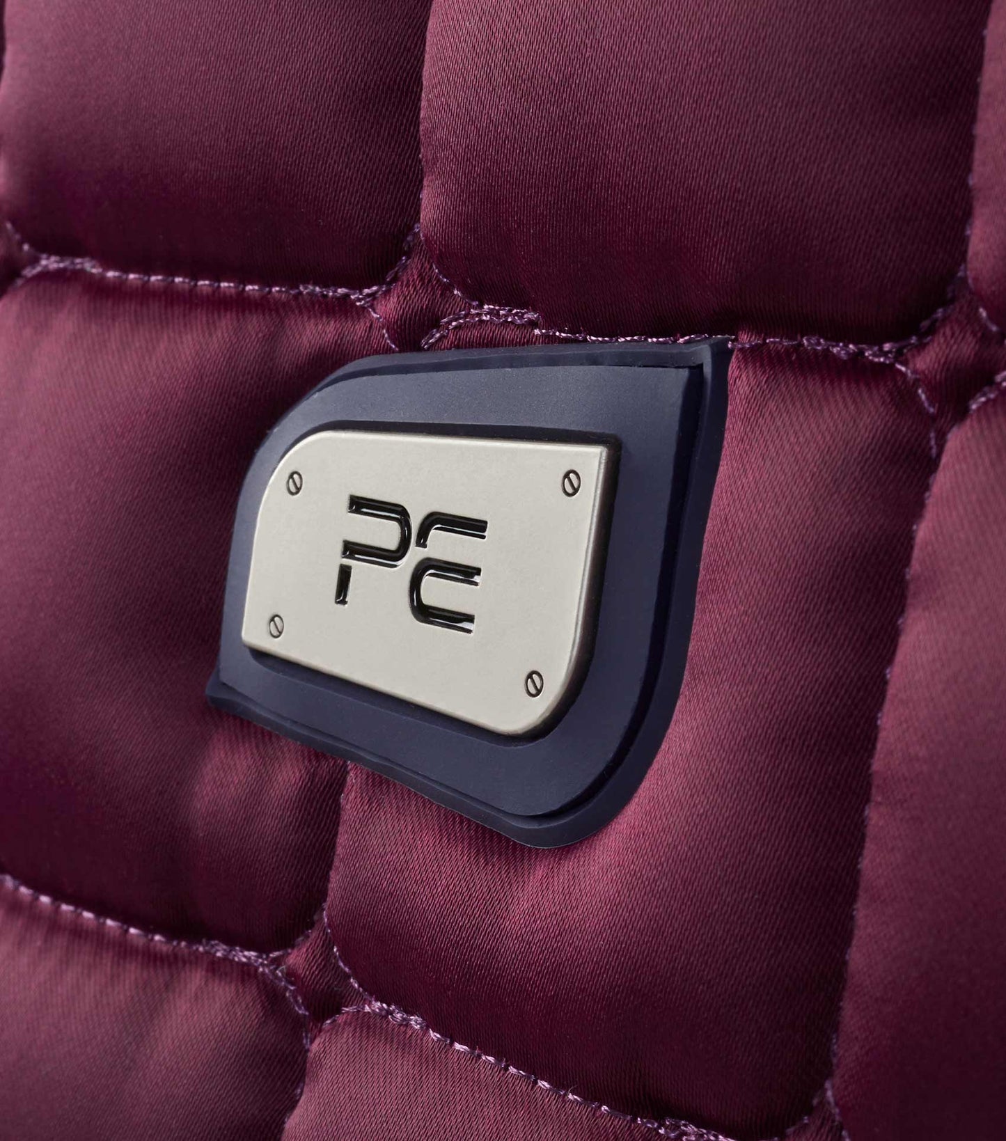 Premier Equine Capella Close Contact Merino Wool GP/Jump Square Wine/Navy Wool