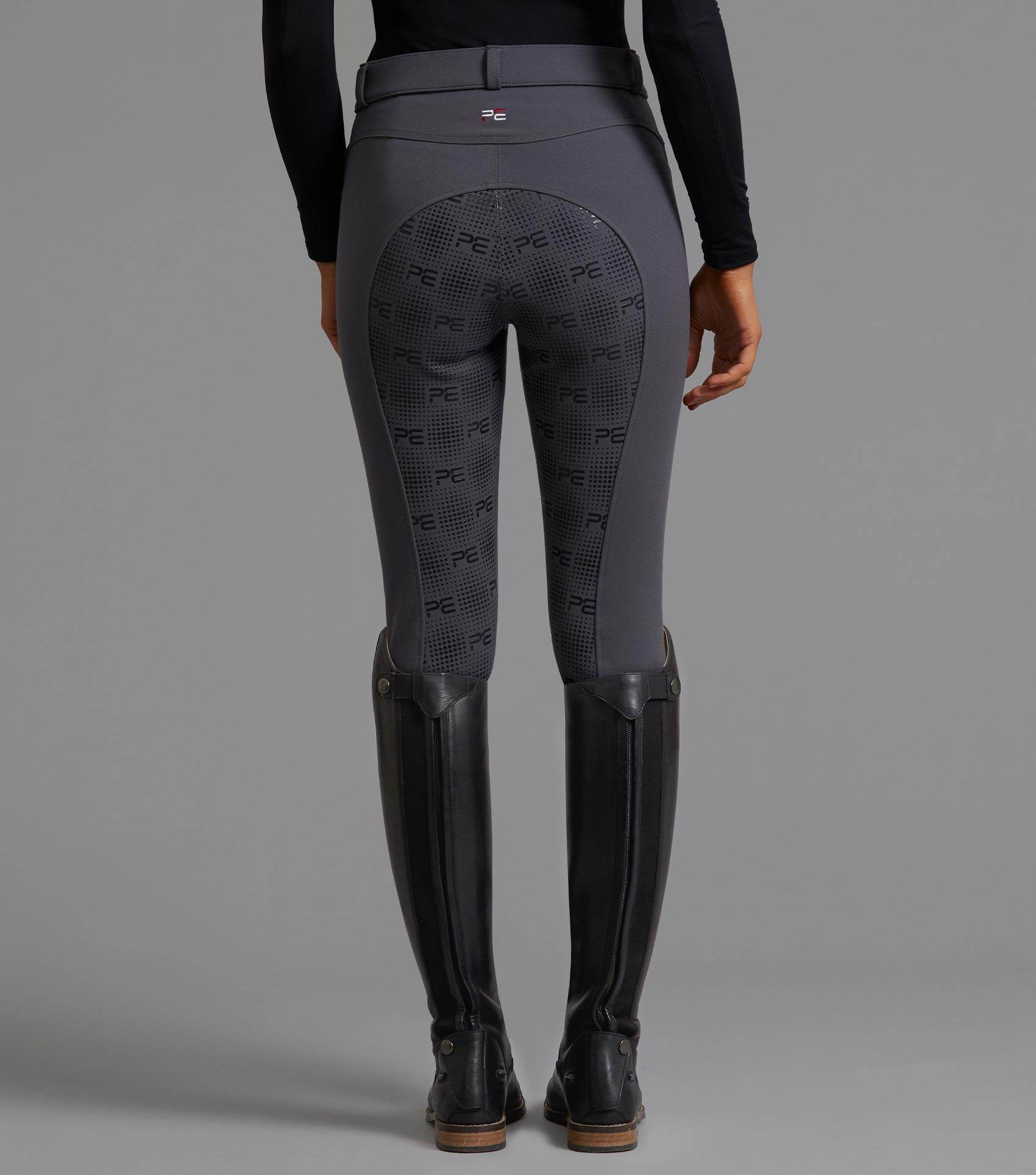 Premier Equine Cassa Ladies Full Seat Gel Riding Breeches Anthracite - N P Equestrian & Pet Supplies Ltd
