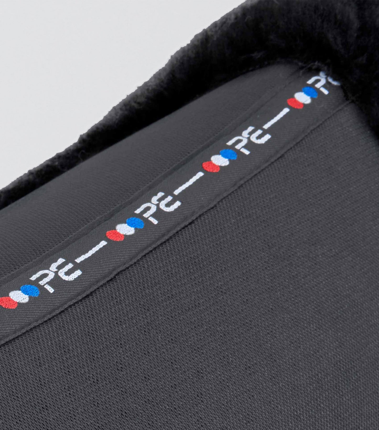 Premier Equine Close Contact Airtechnology Shockproof Wool Saddle Pad - Dressage Square Black/Black Wool
