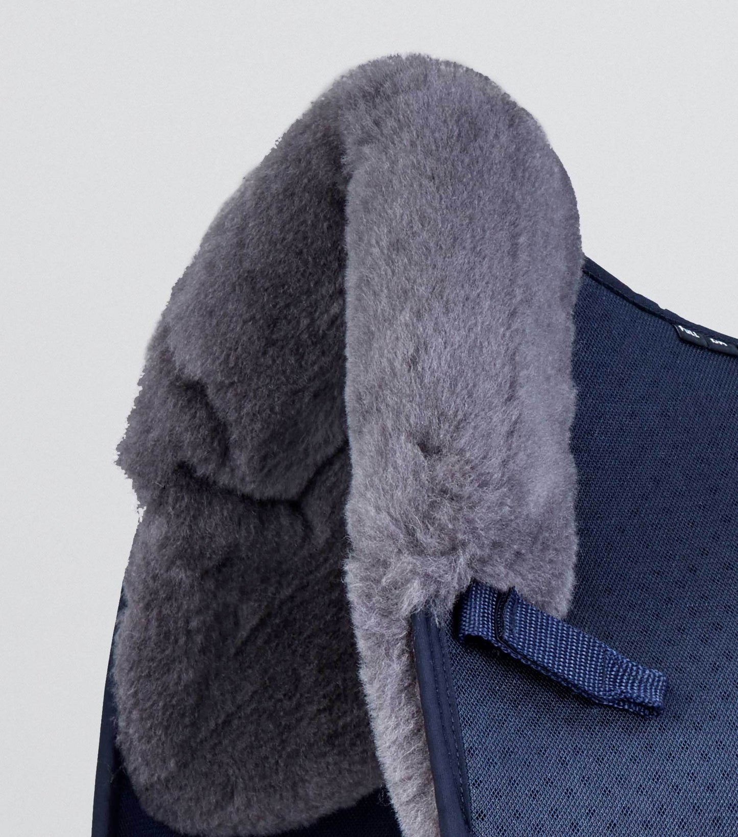 Premier Equine Close Contact Airtechnology Shockproof Wool Saddle Pad - Dressage Square Navy/Grey Wool - N P Equestrian & Pet Supplies Ltd