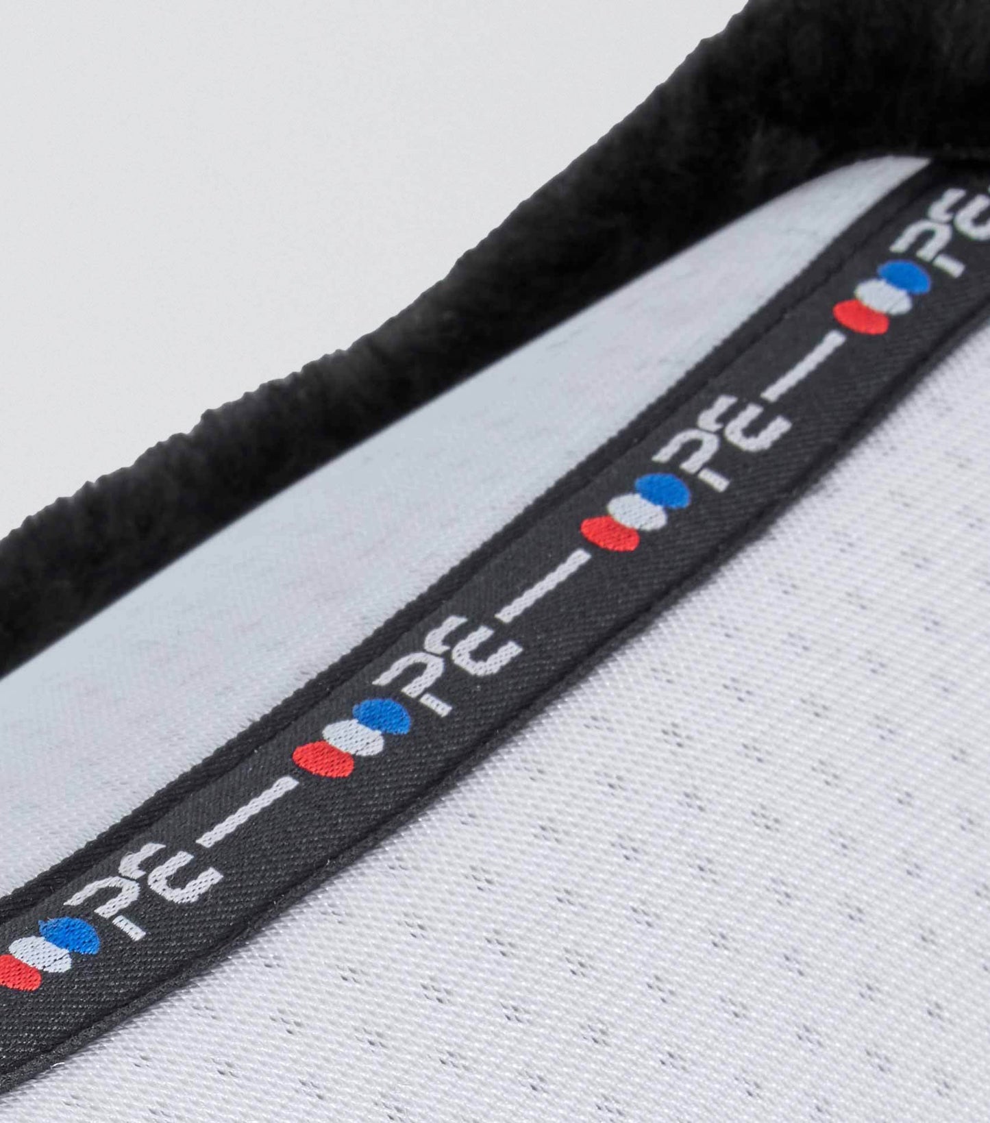 Premier Equine Close Contact Airtechnology Shockproof Wool Saddle Pad - Dressage Square White/Black Wool - N P Equestrian & Pet Supplies Ltd