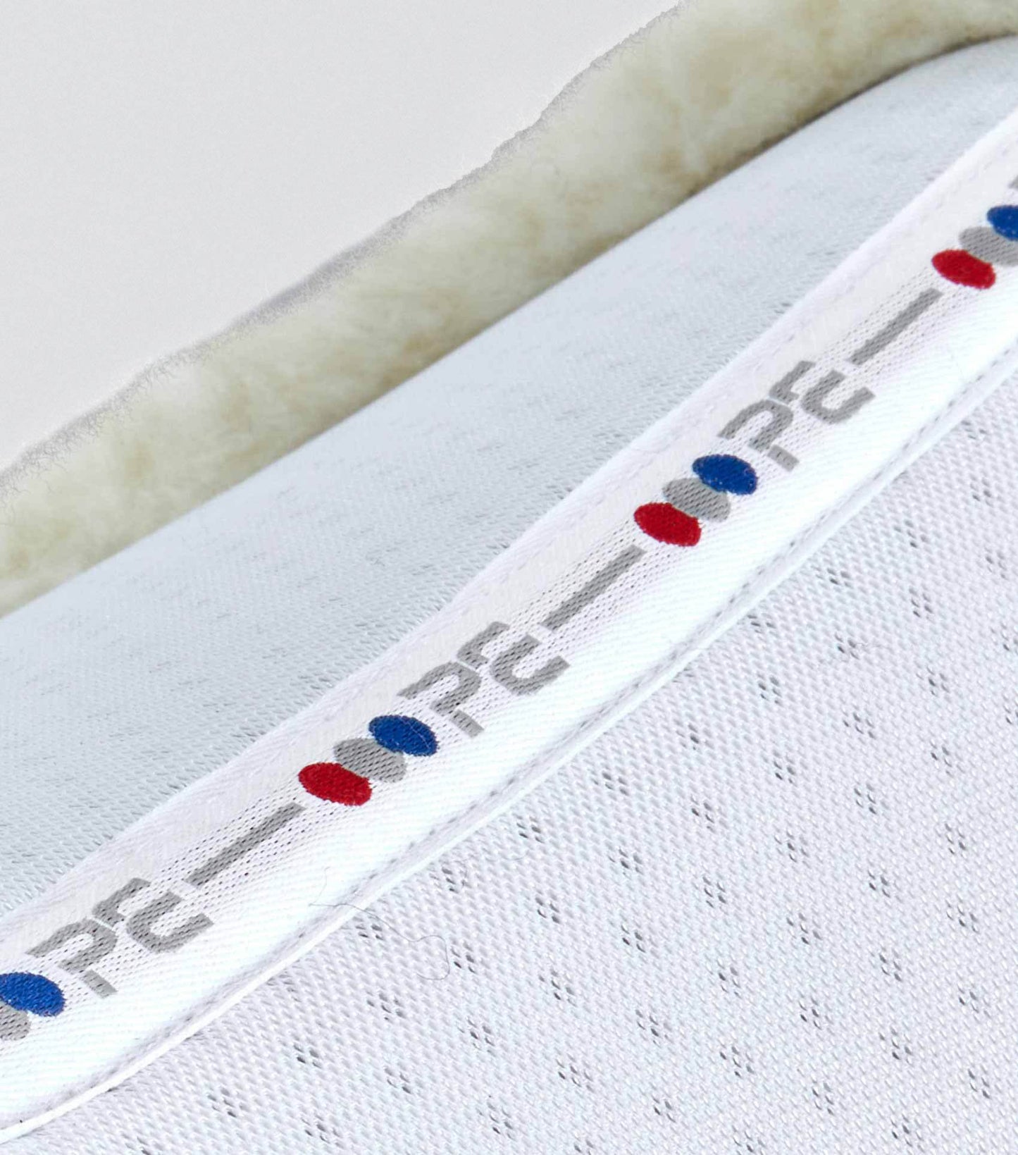 Premier Equine Close Contact Airtechnology Shockproof Wool Saddle Pad - Dressage Square White/Natural Wool - N P Equestrian & Pet Supplies Ltd