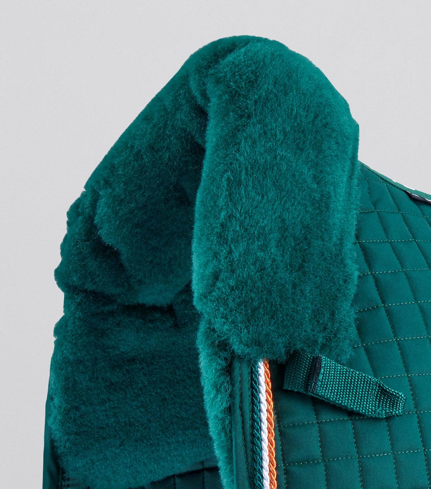 Premier Equine Close Contact Merino Wool European Saddle Pad - Dressage Saddle Pad Green/Green Wool