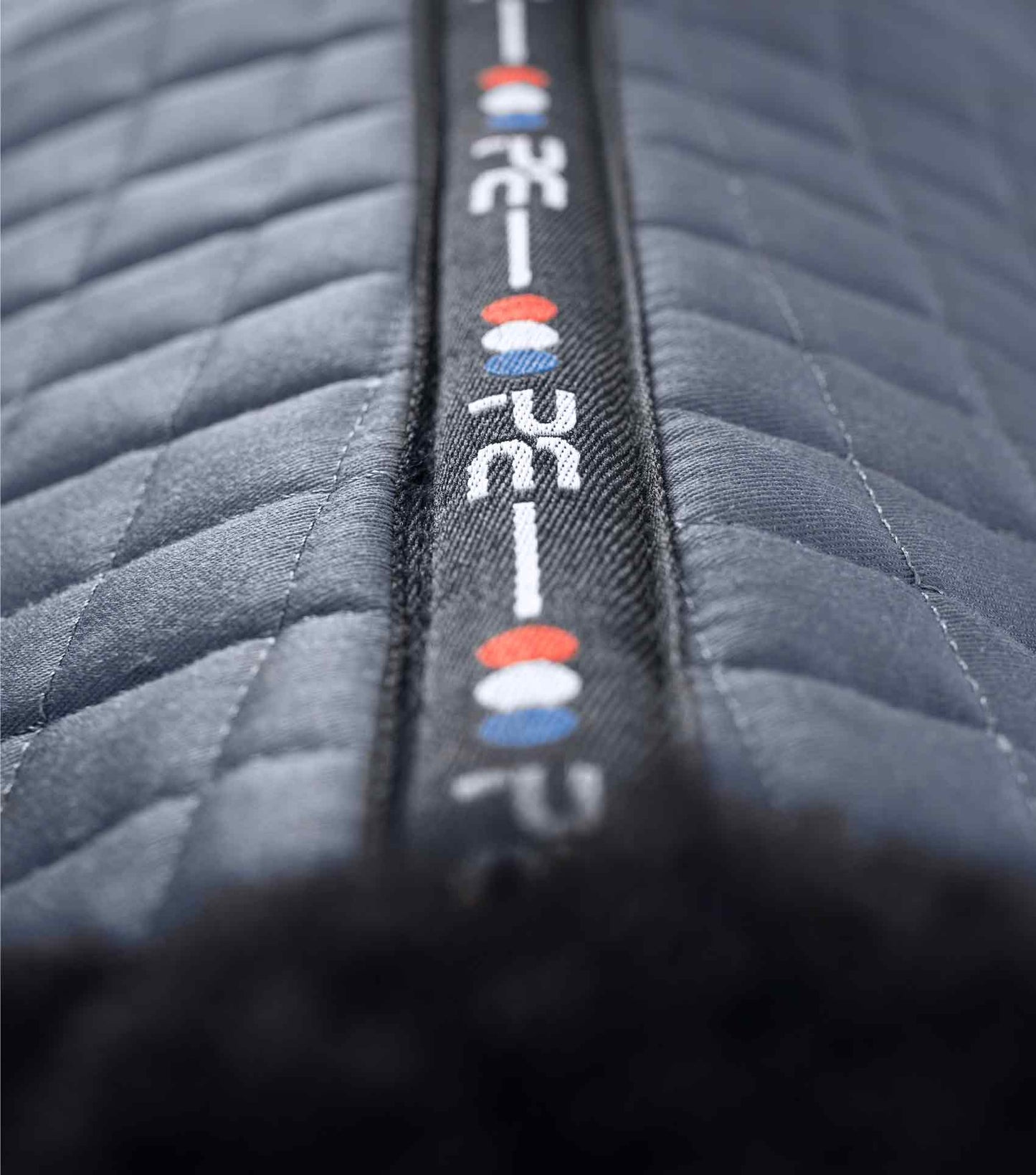 Premier Equine Close Contact Merino Wool European Saddle Pad - Dressage Saddle Pad Grey/Black Wool
