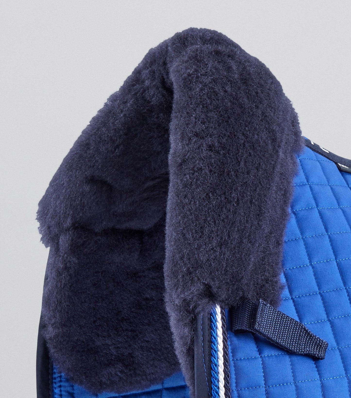 Premier Equine Close Contact Merino Wool European Saddle Pad - Dressage Saddle Pad Royal Blue/Navy Wool