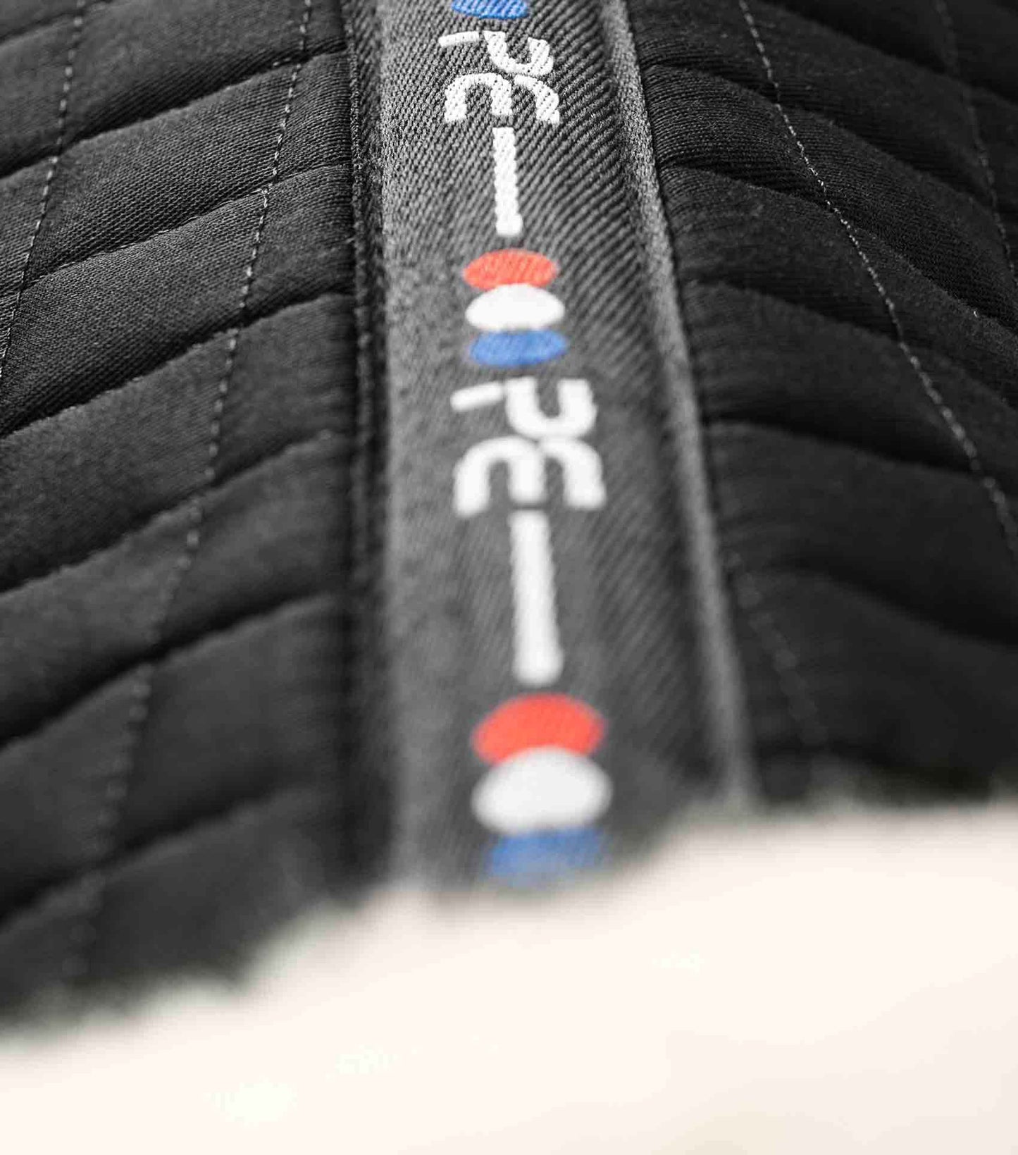 Premier Equine Close Contact Merino Wool European Saddle Pad - GP/Jump Square Black/Natural Wool