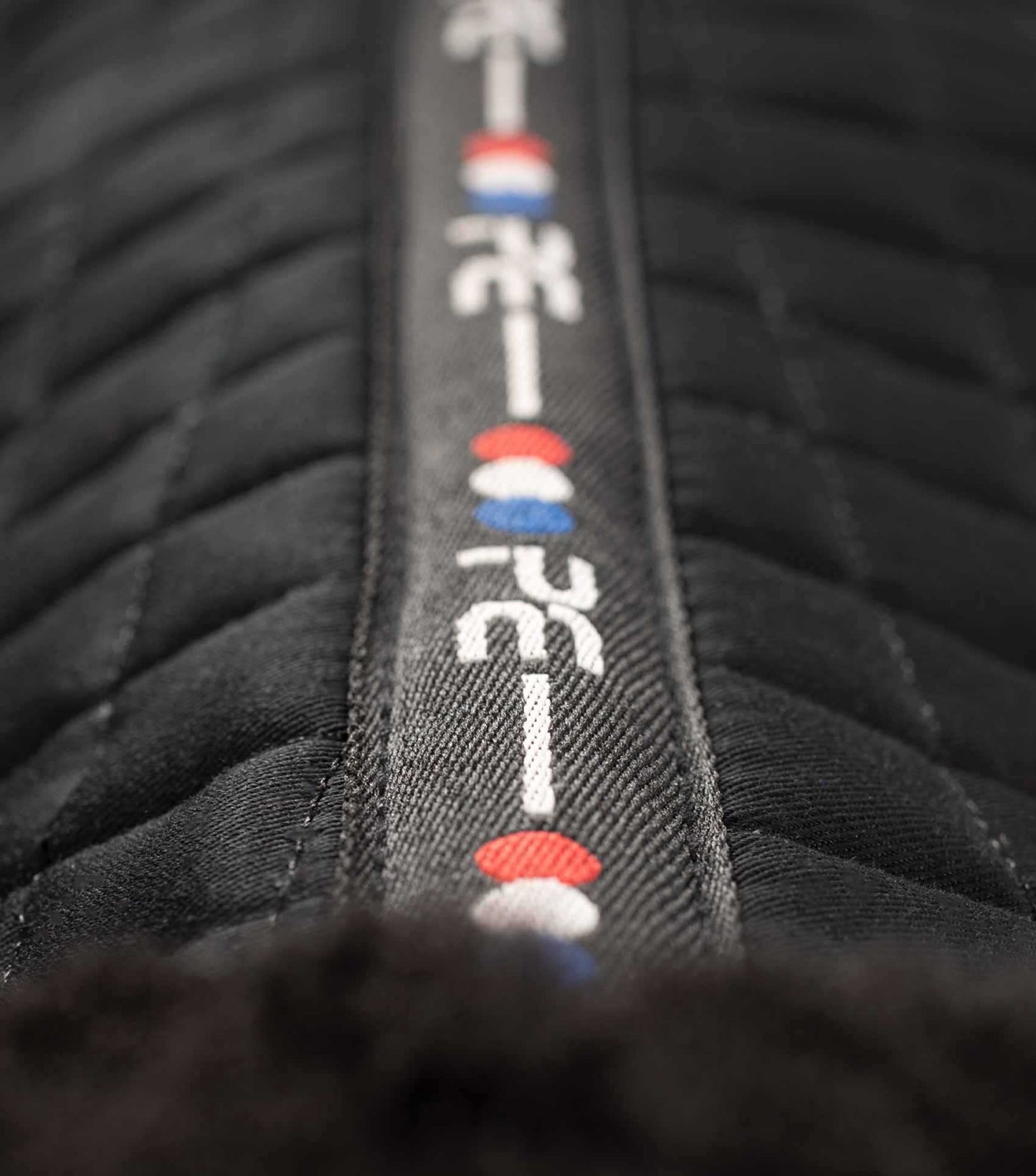 Premier Equine Close Contact Merino Wool European Saddle Pad - GP/Jump Square Black/Black Wool