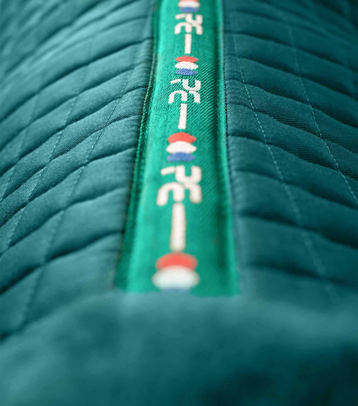 Premier Equine Close Contact Merino Wool European Saddle Pad - GP/Jump Square Green/Green Wool
