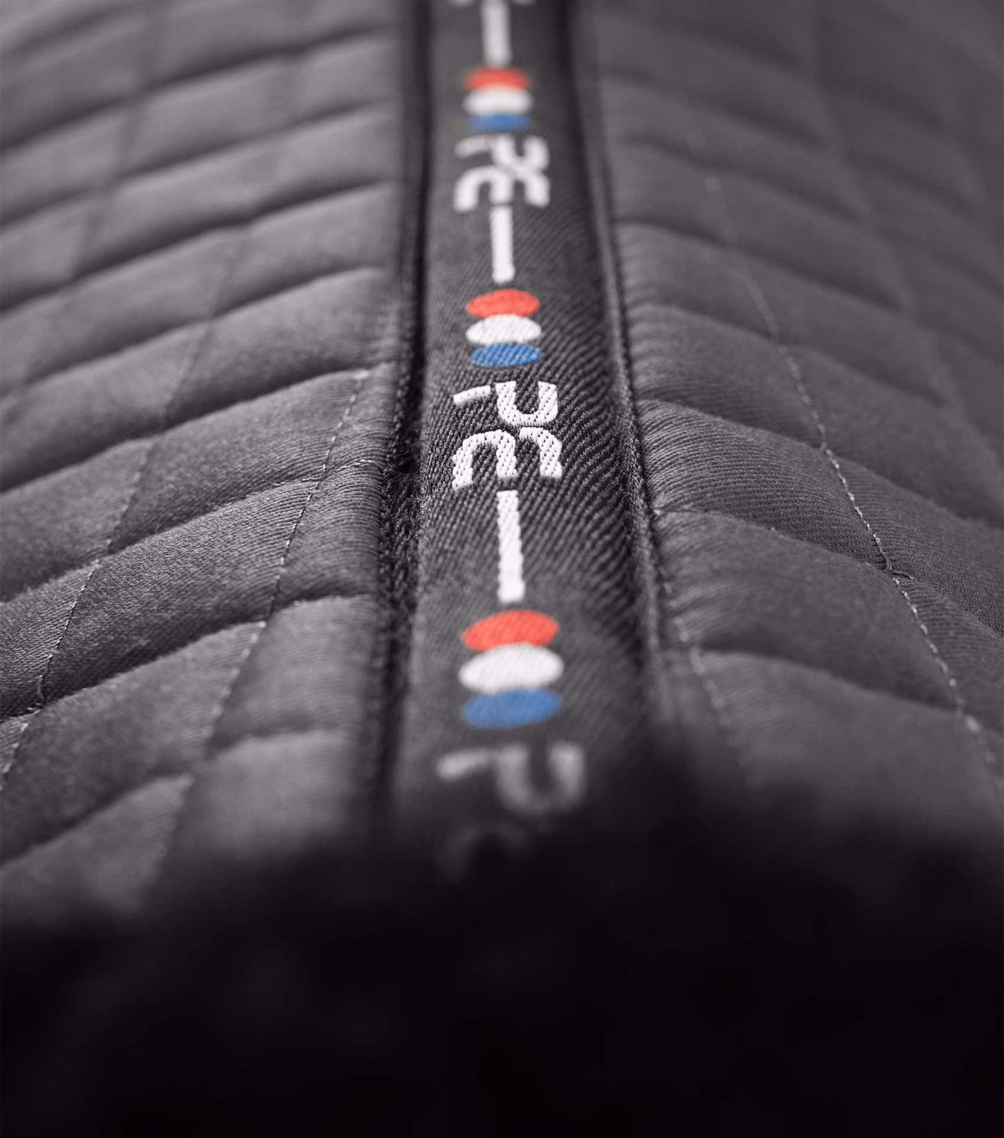 Premier Equine Close Contact Merino Wool European Saddle Pad - GP/Jump Square Grey/Black Wool