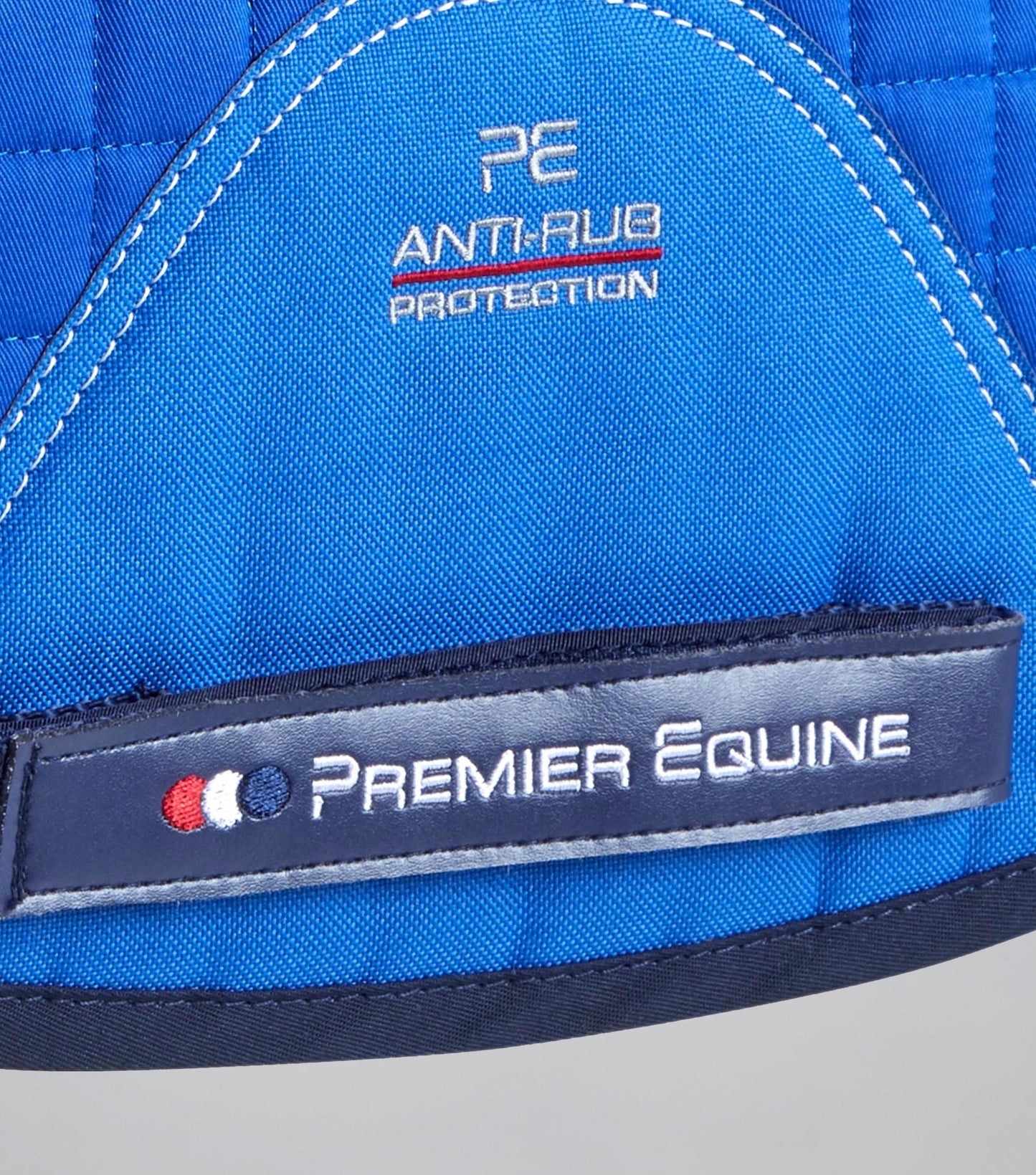 Premier Equine Close Contact Merino Wool European Saddle Pad - GP/Jump Square Royal Blue/Navy Wool