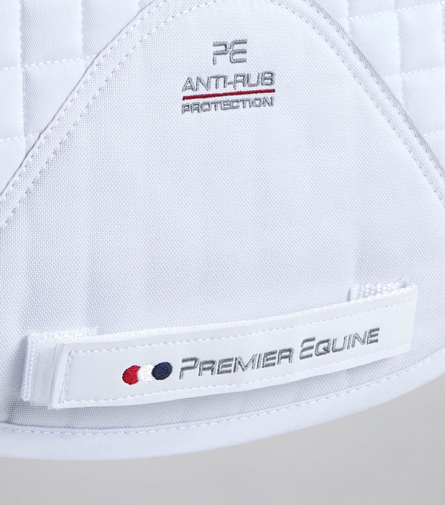 Premier Equine Close Contact Merino Wool European Saddle Pad - GP/Jump Square White/Natural Wool