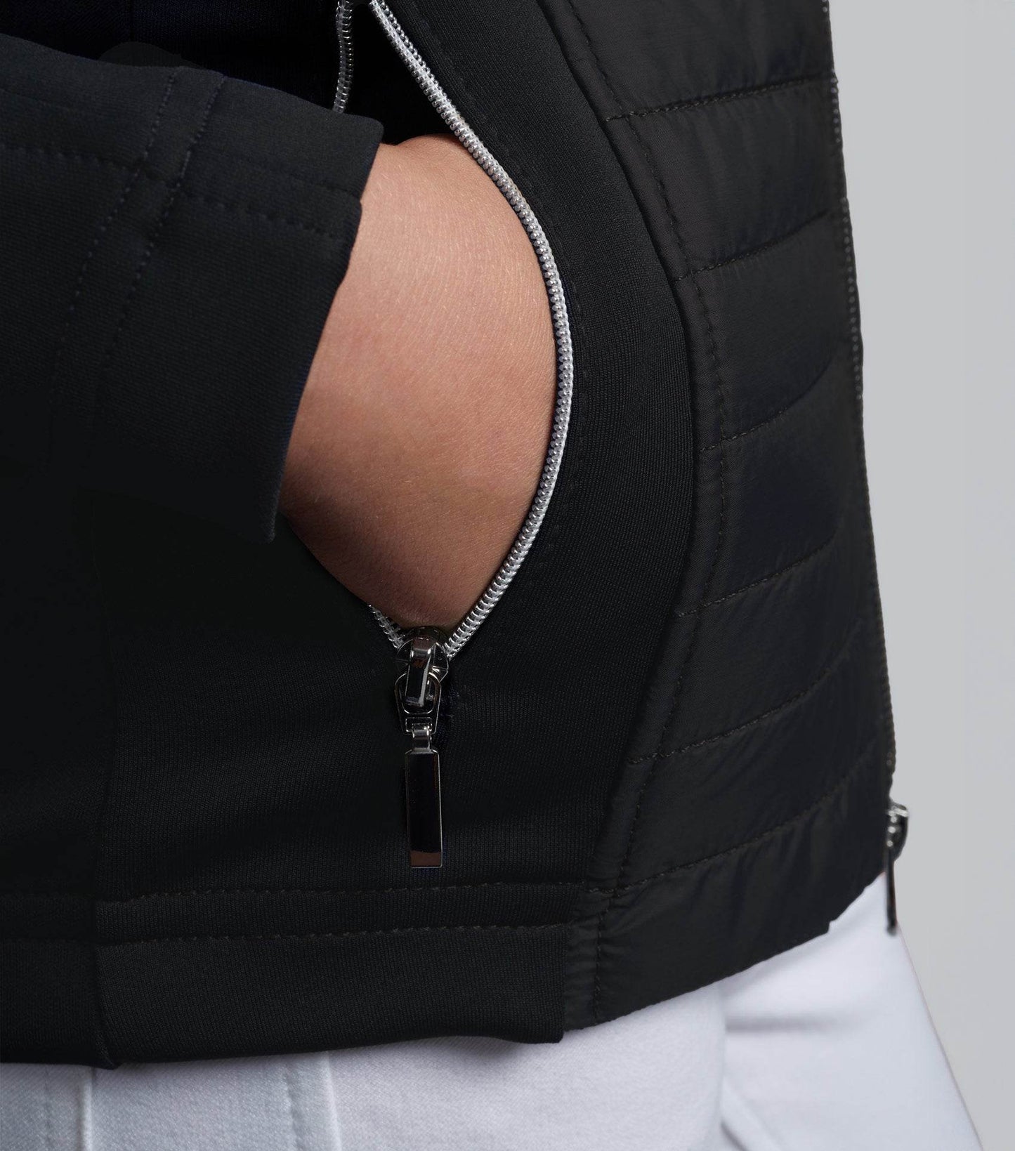 Premier Equine Mini Elena Girl's Hybrid Riding Jacket Black - N P Equestrian & Pet Supplies Ltd