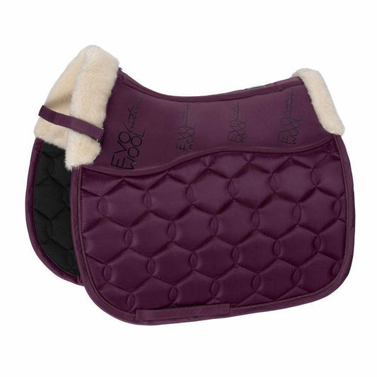 Eskadron GLOSSY EVO-WOOL DRESSAGE Saddle Cloth Blackberry - N P Equestrian & Pet Supplies Ltd