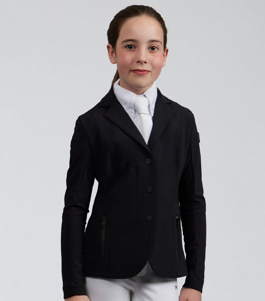Premier Equine Evinco Girls Competition Jacket Jet Black