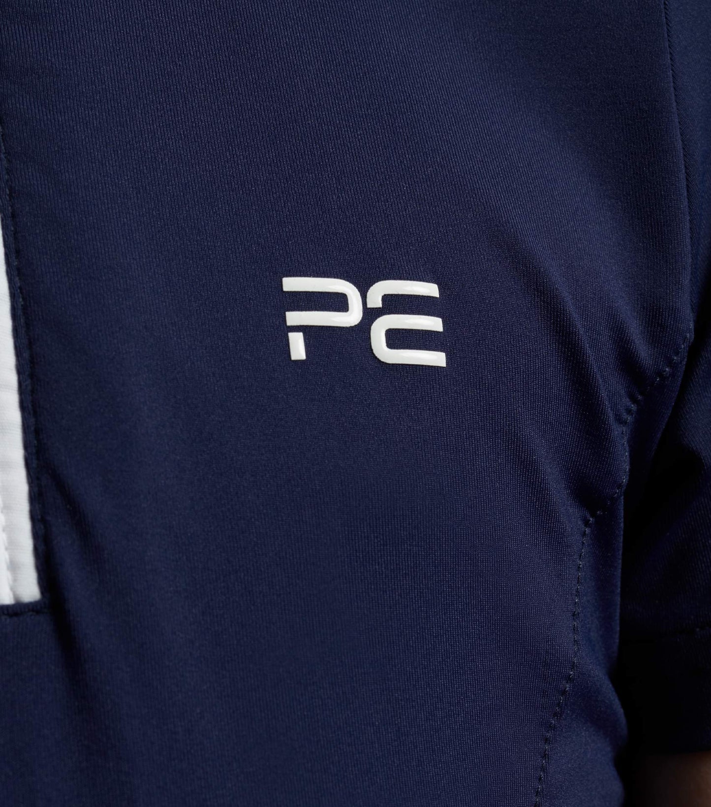 Premier Equine Maria Girls Diamanté Show Shirt Navy