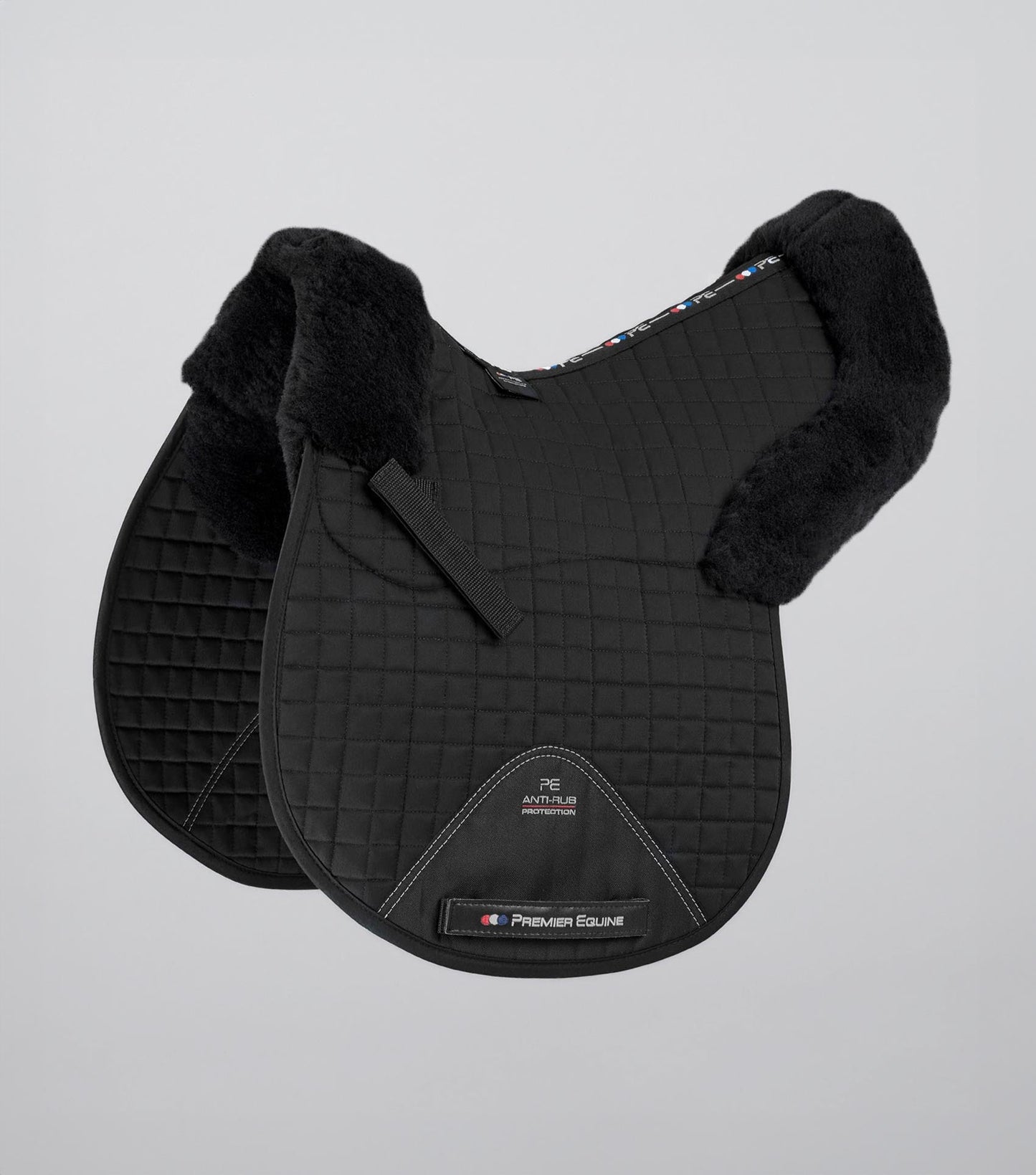 Premier Equine Merino Wool Saddle Pad - GP/Jump Numnah Black/Black Wool