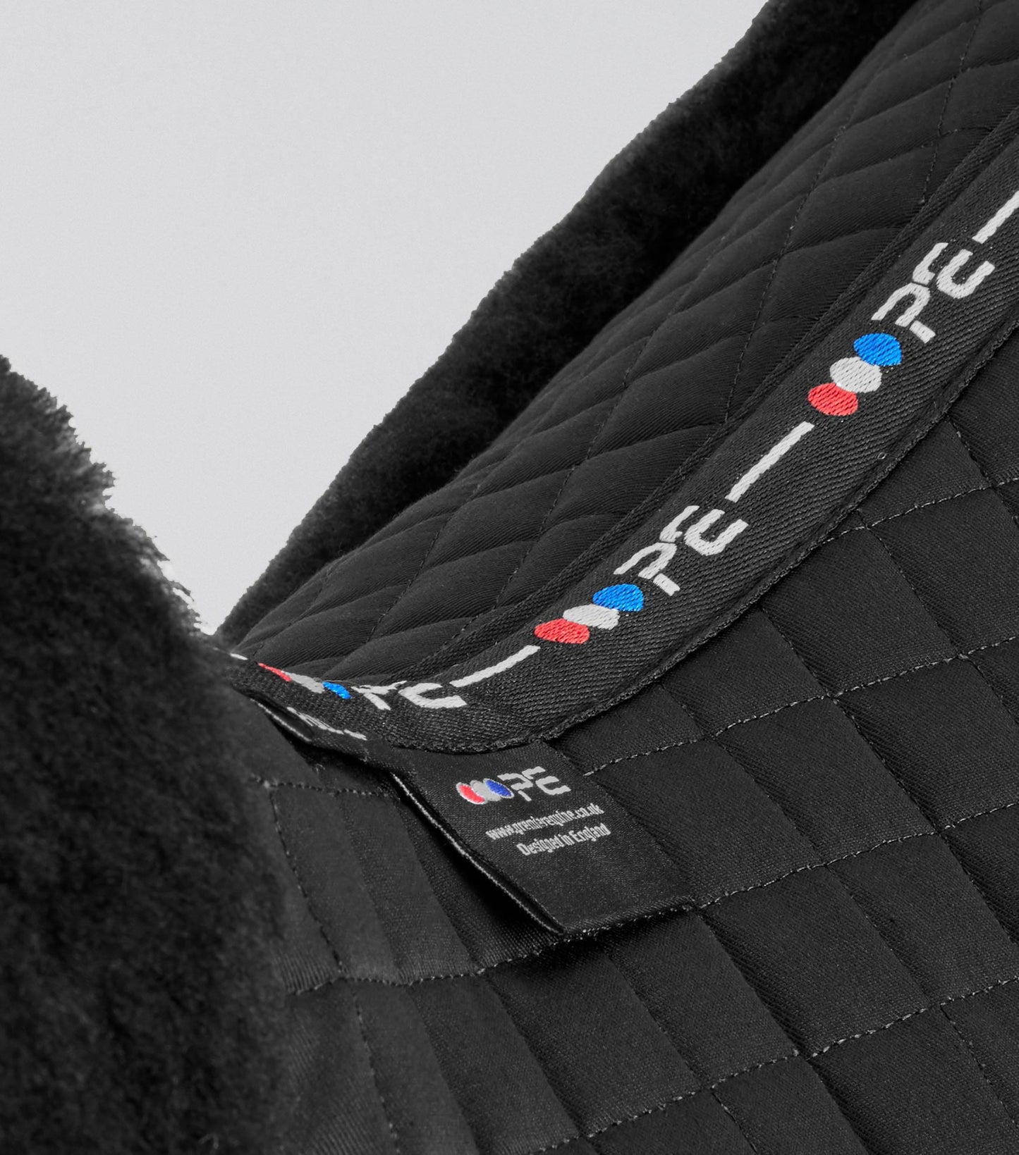 Premier Equine Merino Wool Saddle Pad - GP/Jump Numnah Black/Black Wool