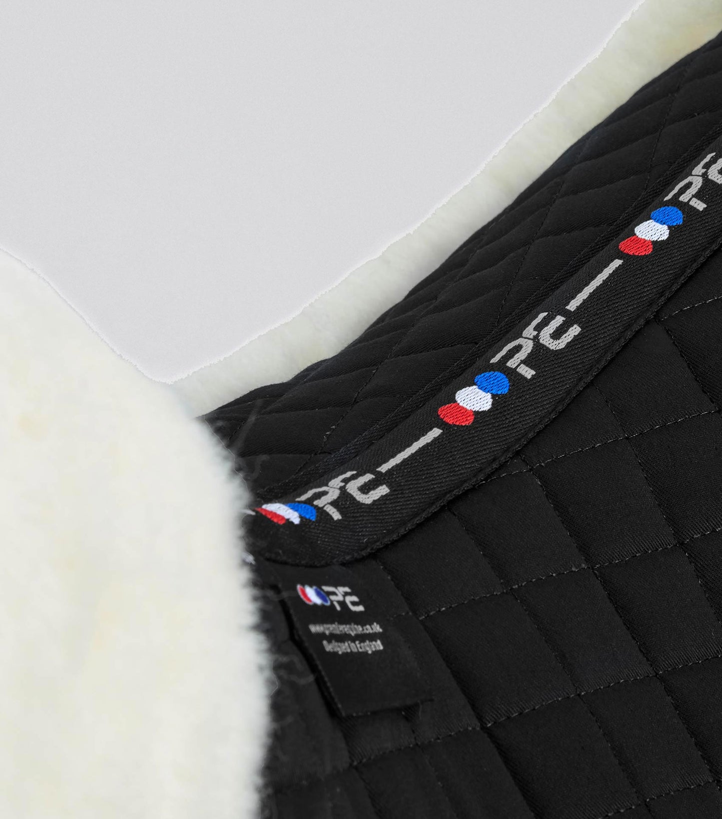 Premier Equine Merino Wool Saddle Pad - GP/Jump Numnah Black/Natural Wool