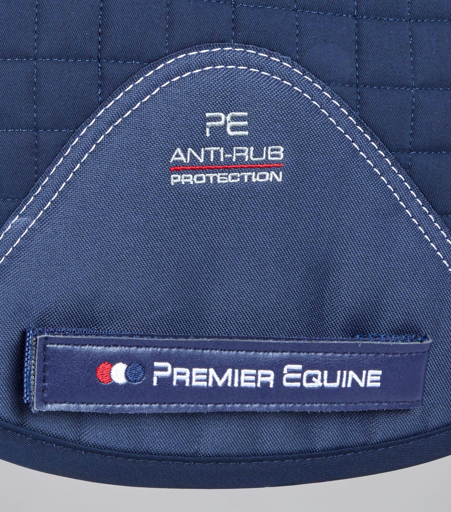 Premier Equine Merino Wool Saddle Pad - GP/Jump Numnah Navy/Burgundy Wool